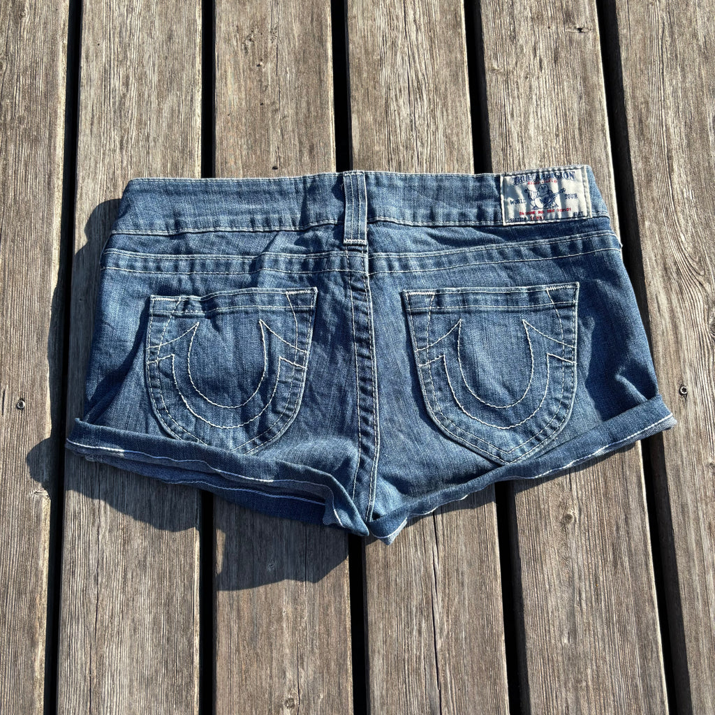 True Religion Shorts / Hotpants women 00s 90s vintage baddie S55 (L)