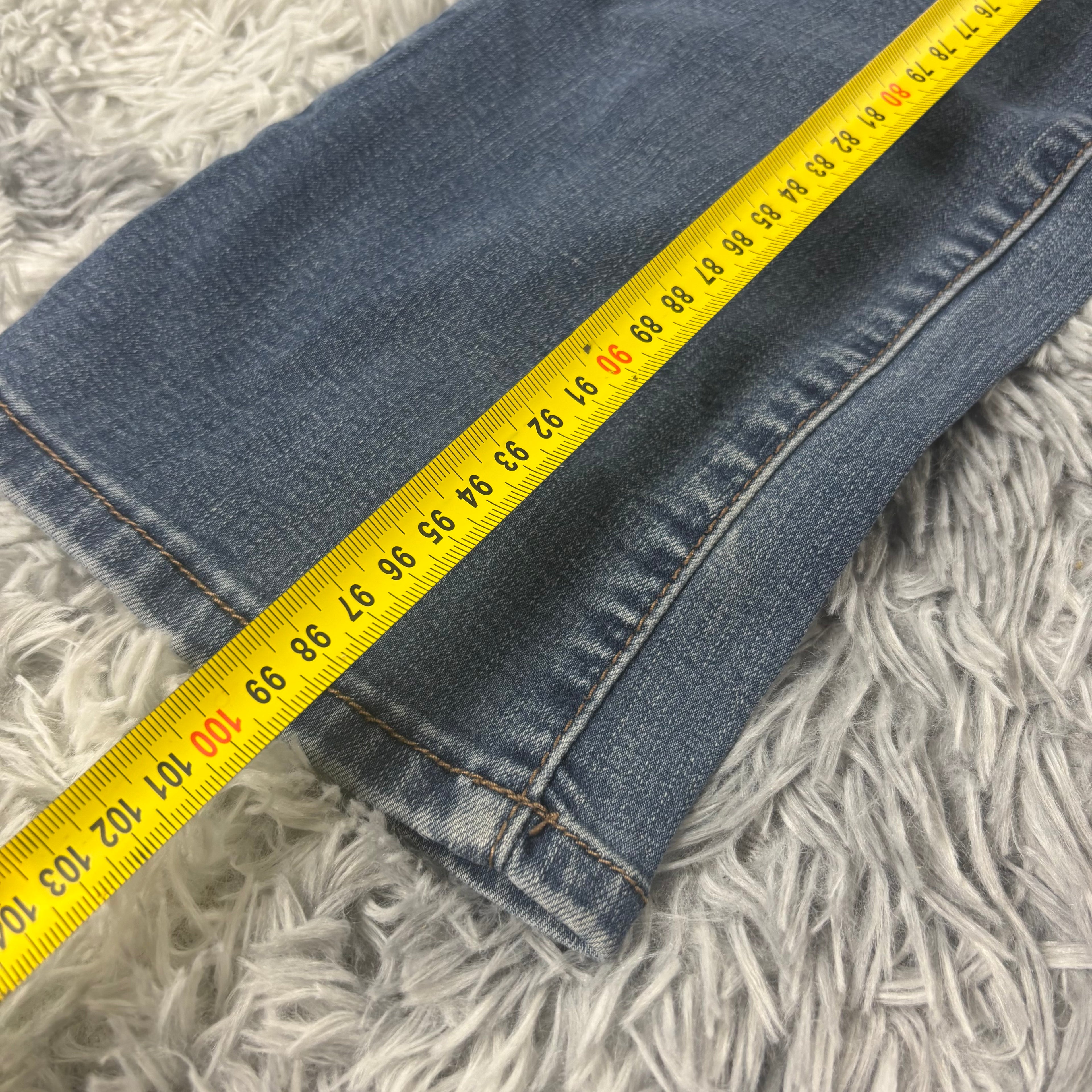 Süße Y2K Bootcut Lowwaist Jeans mit tollen Backprint vintage 00s 90s (S) S15