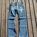 Süße Y2K Lowwaist Bootcut Jeans mit tollen Backprint XS-S /women 00s 90s vintage baddie S73