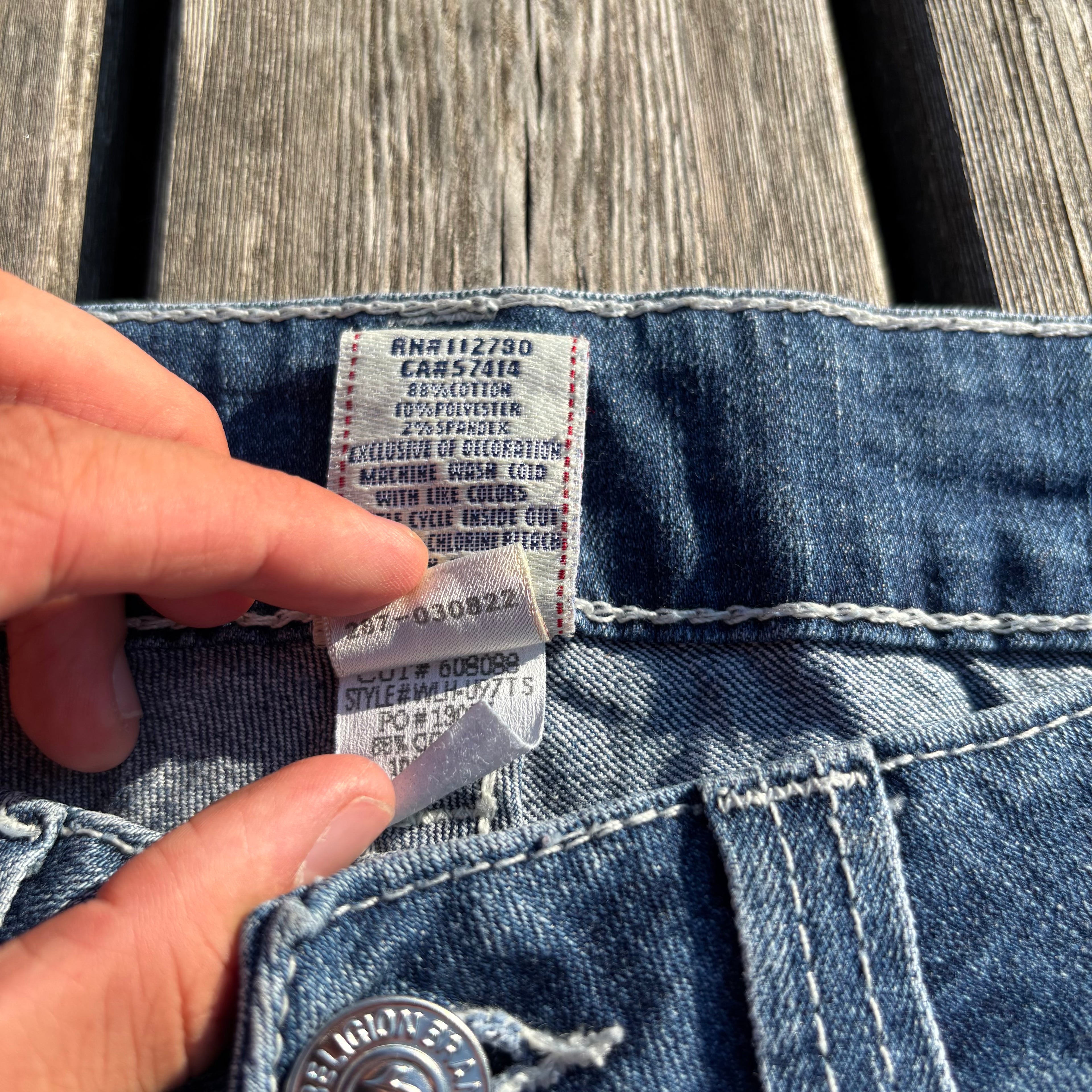 True Religion Shorts / Hotpants women 00s 90s vintage baddie S55 (L)