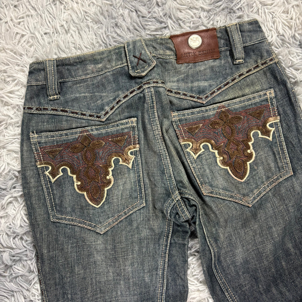 AA/Antik Denim Y2K Lowwaist bootcut Jeans /westernstyle women 90s 00s vintage (XS-S) /S31