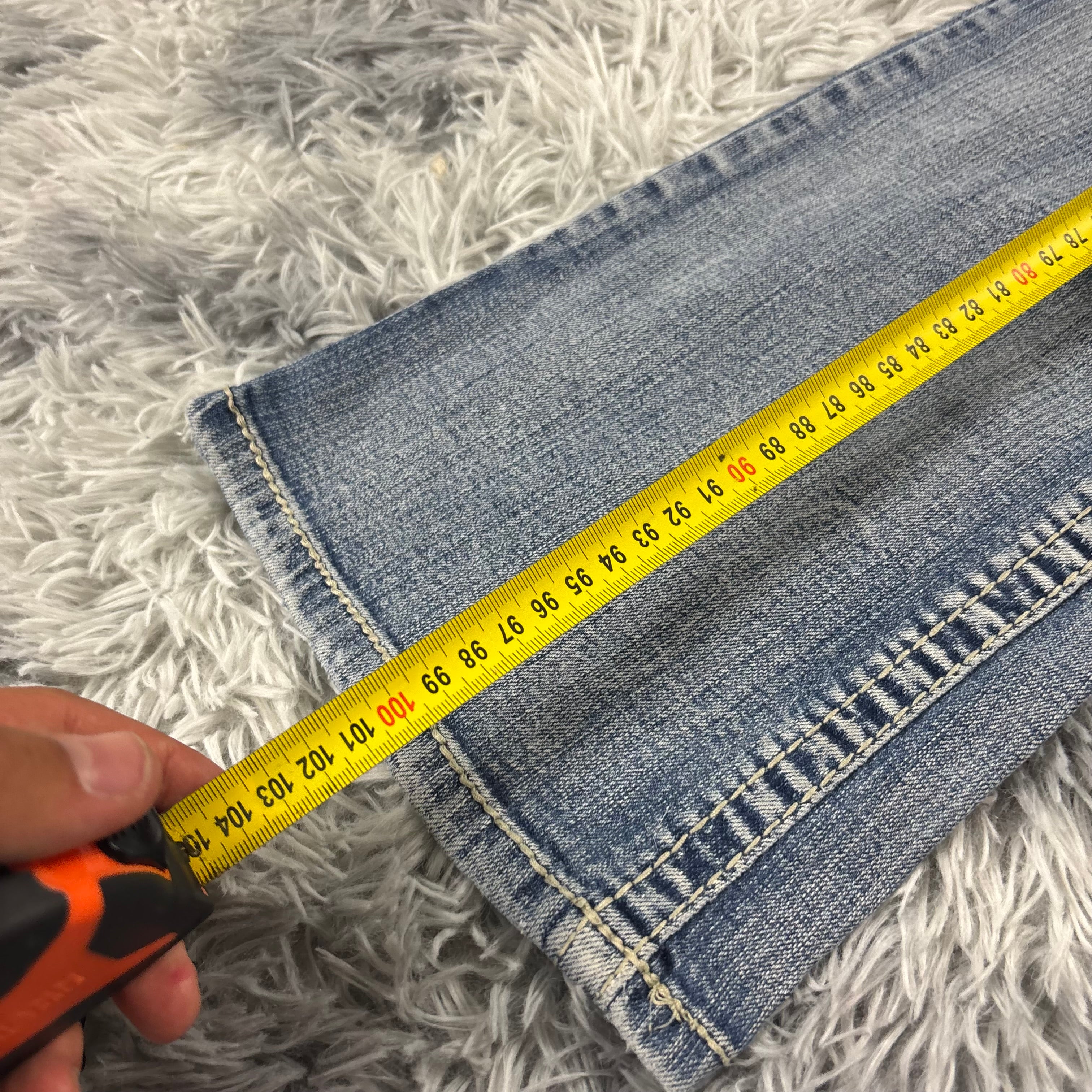 Y2K Lowwaist Bootcut Jeans mit Backprint /women 00s 90s vintage baddie (S) S27