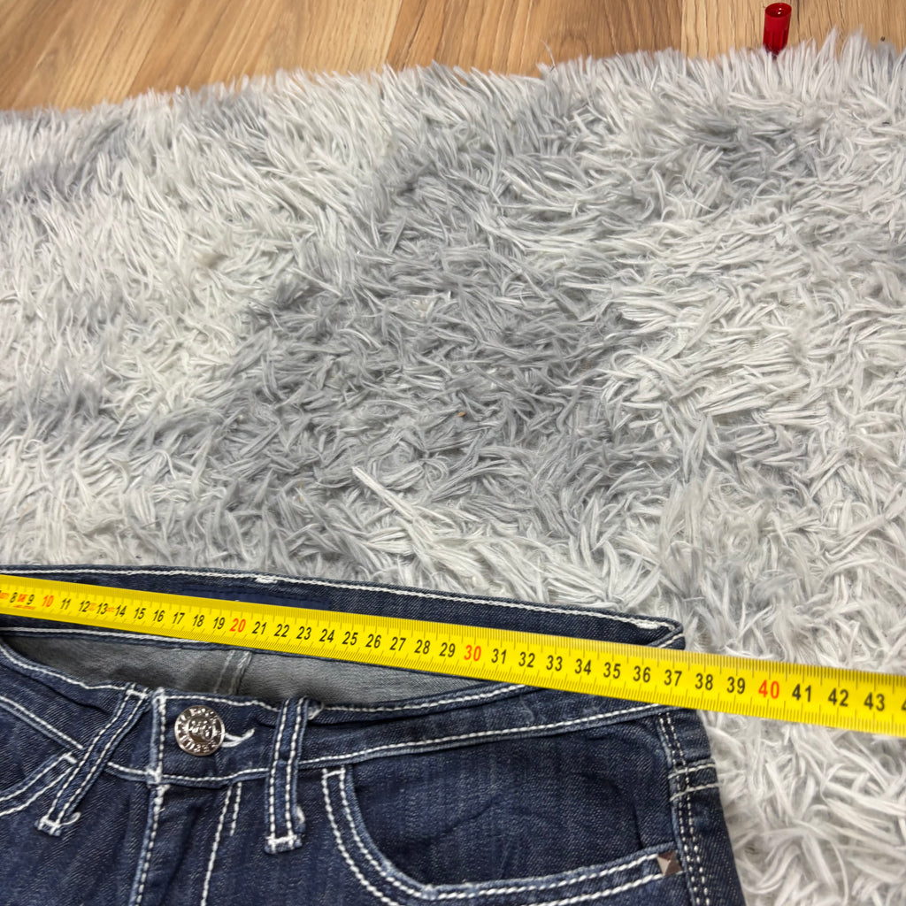 Y2K Lowwaist Bootcut Jeans mit Backprint /women 00s 90s vintage baddie (S-M) /S30