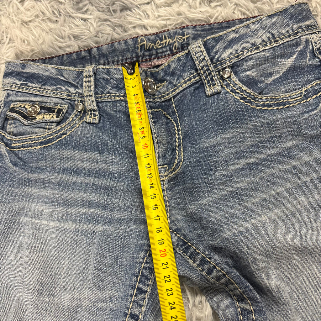 Y2K Lowwaist Bootcut Jeans mit Backprint /women 00s 90s vintage baddie (S) S27