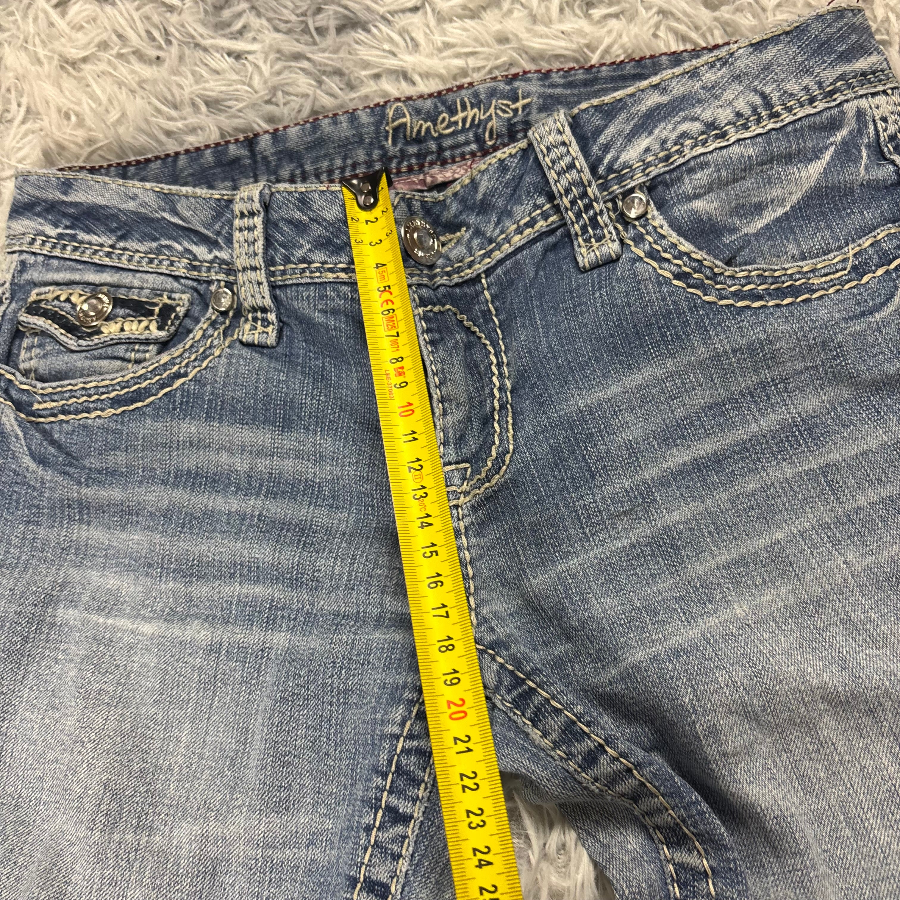Y2K Lowwaist Bootcut Jeans mit Backprint /women 00s 90s vintage baddie (S) S27