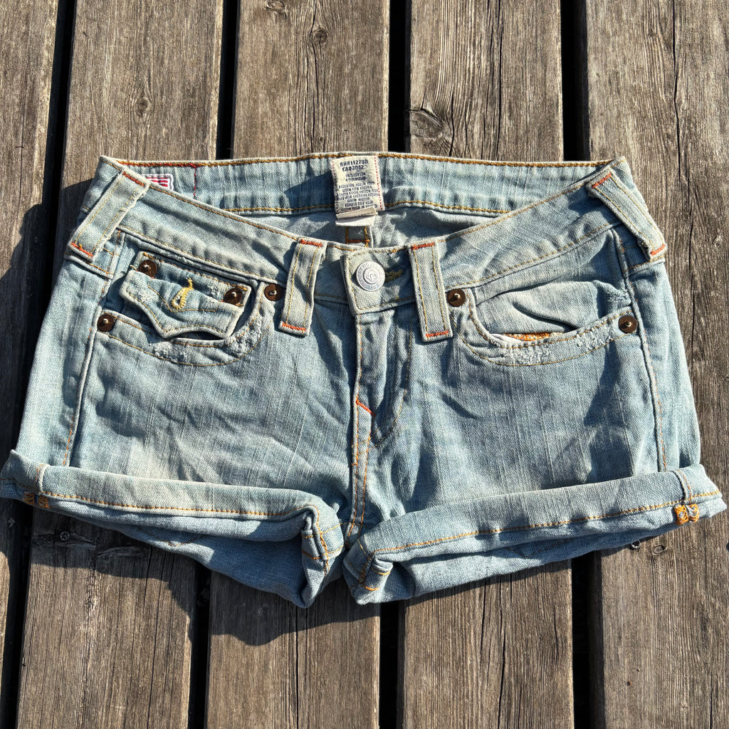 Süße True Religion Shorts / hotpants women 00s 90s vintage baddie (XS-S) S56