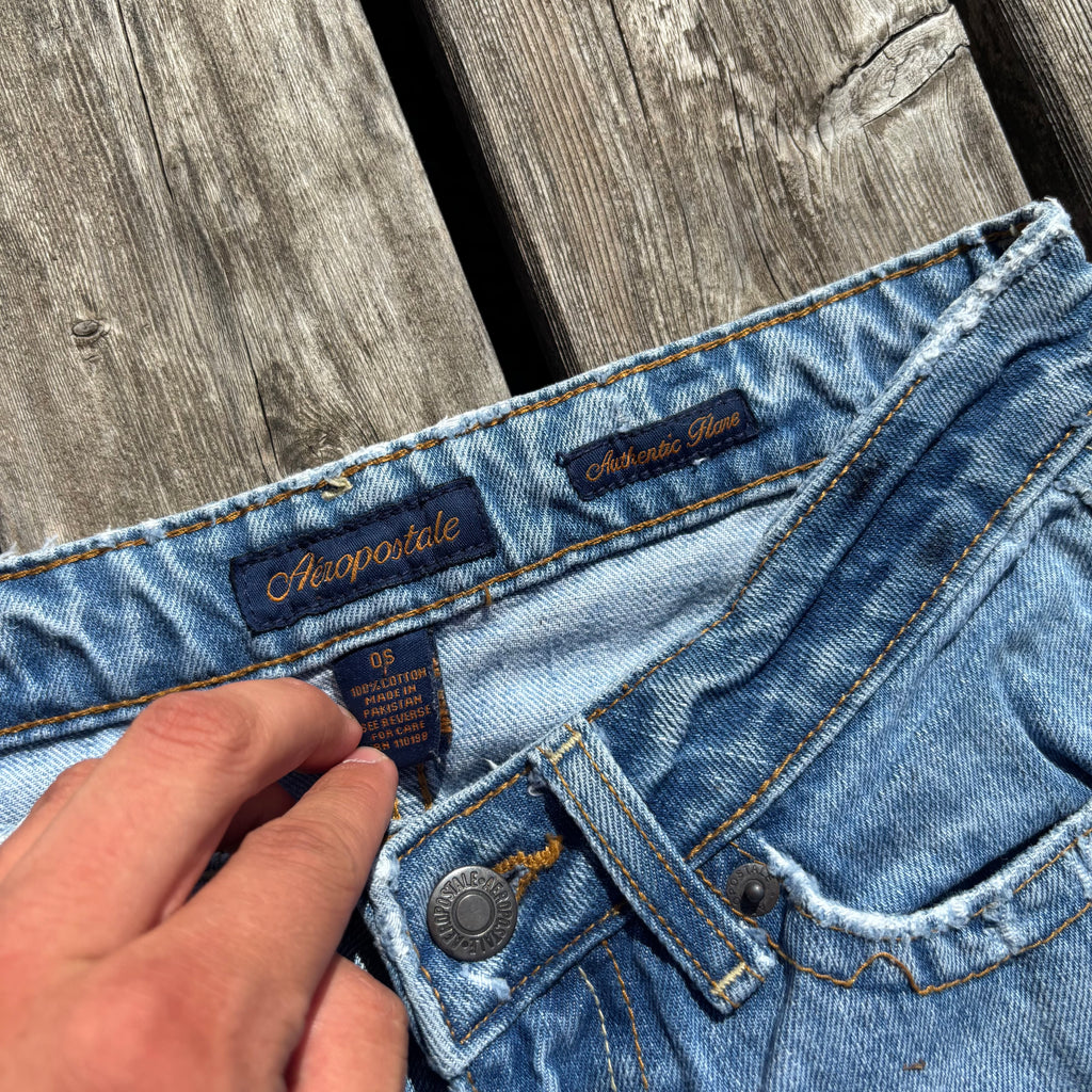 AA/Süße Y2K Lowwaist Bootcut Jeans /women 90s 00s vintage baddie (XXS-XS) /S34
