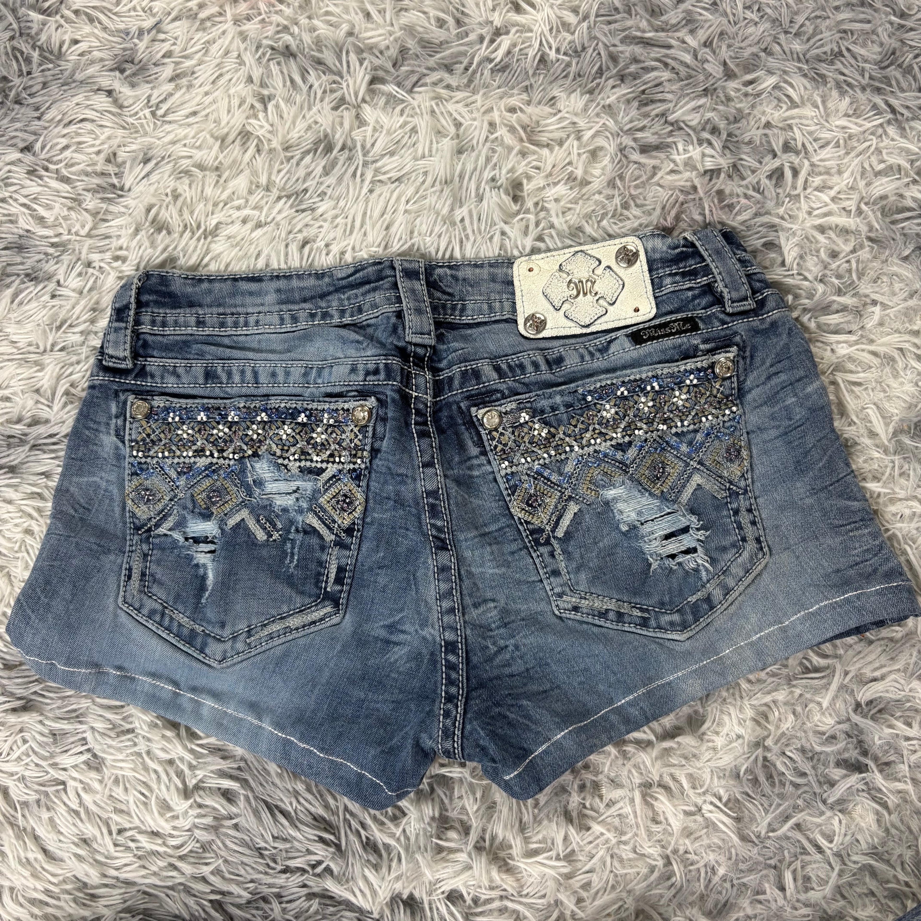 AA/ Süße Miss Me Shorts hotpants mit backprint /women y2k 90s 00s baddie (L) / S29