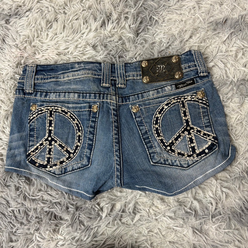 Süße Miss Me shorts /hotpants women vintage 00s 90s style S-M) S5