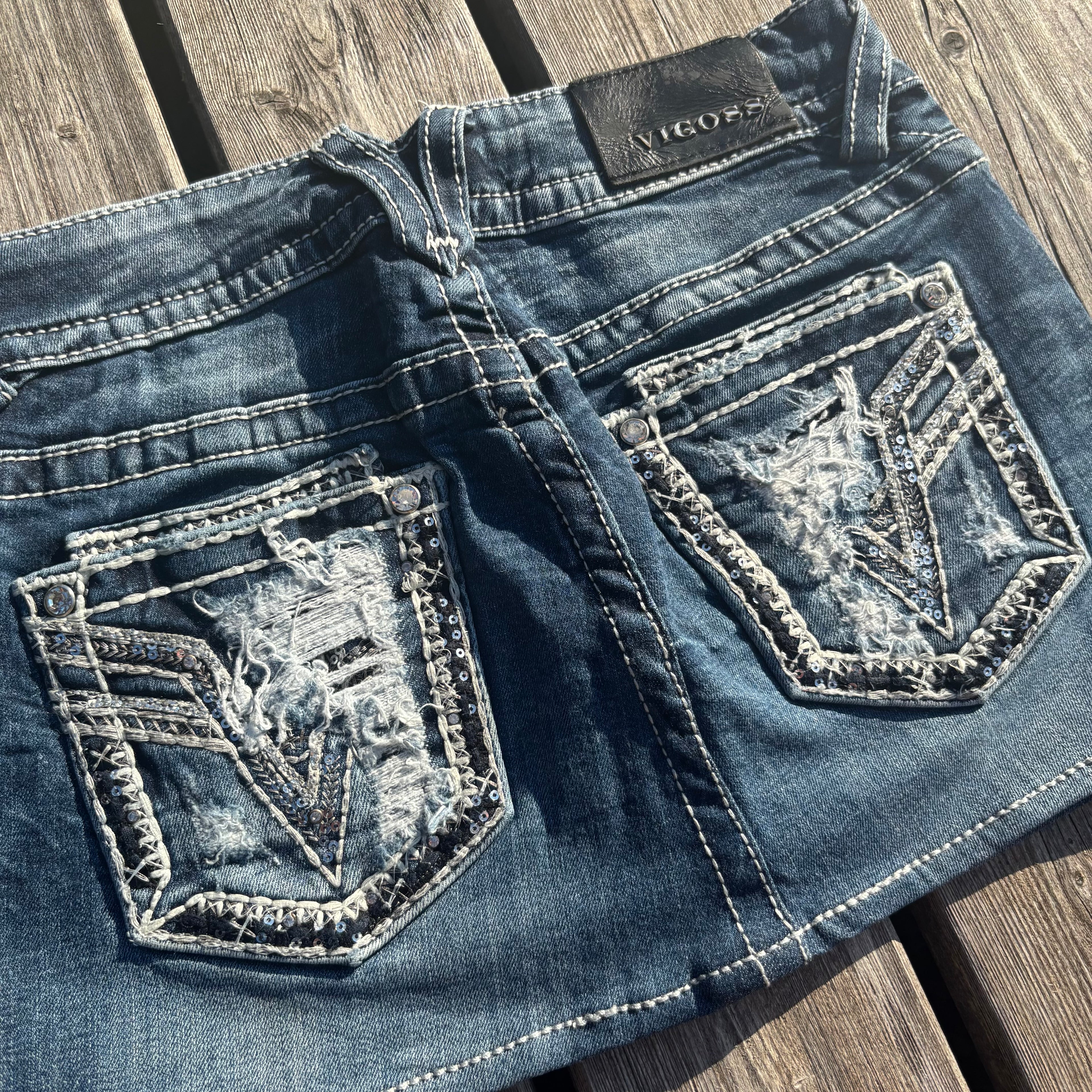 Süßer Y2K Rock mit Backprint für den Sommer /90s 00s vintage baddie (S-M) S87