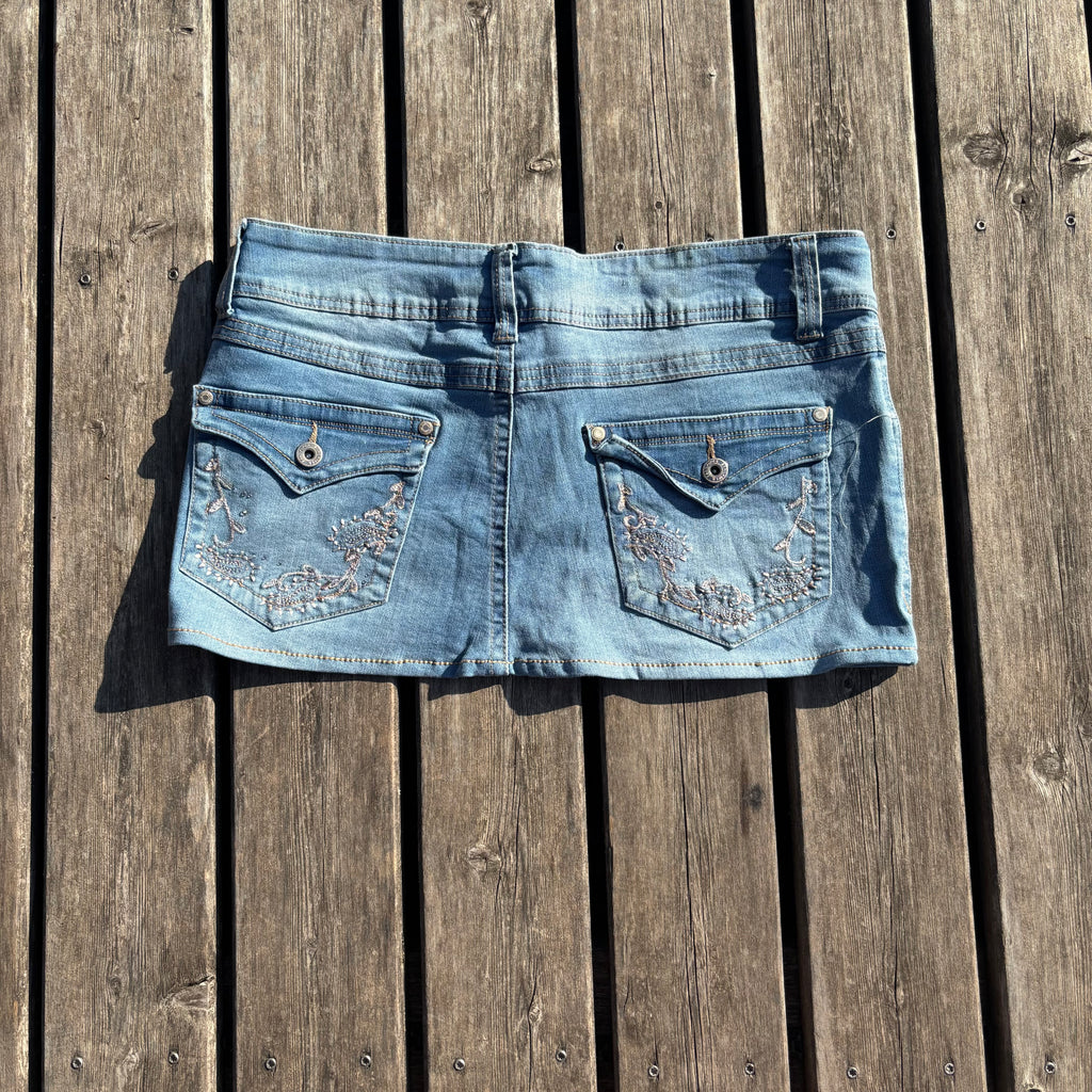 Süßer Y2K Rock mit Backprint für den Sommer /90s 00s vintage baddie L-XL (S78)