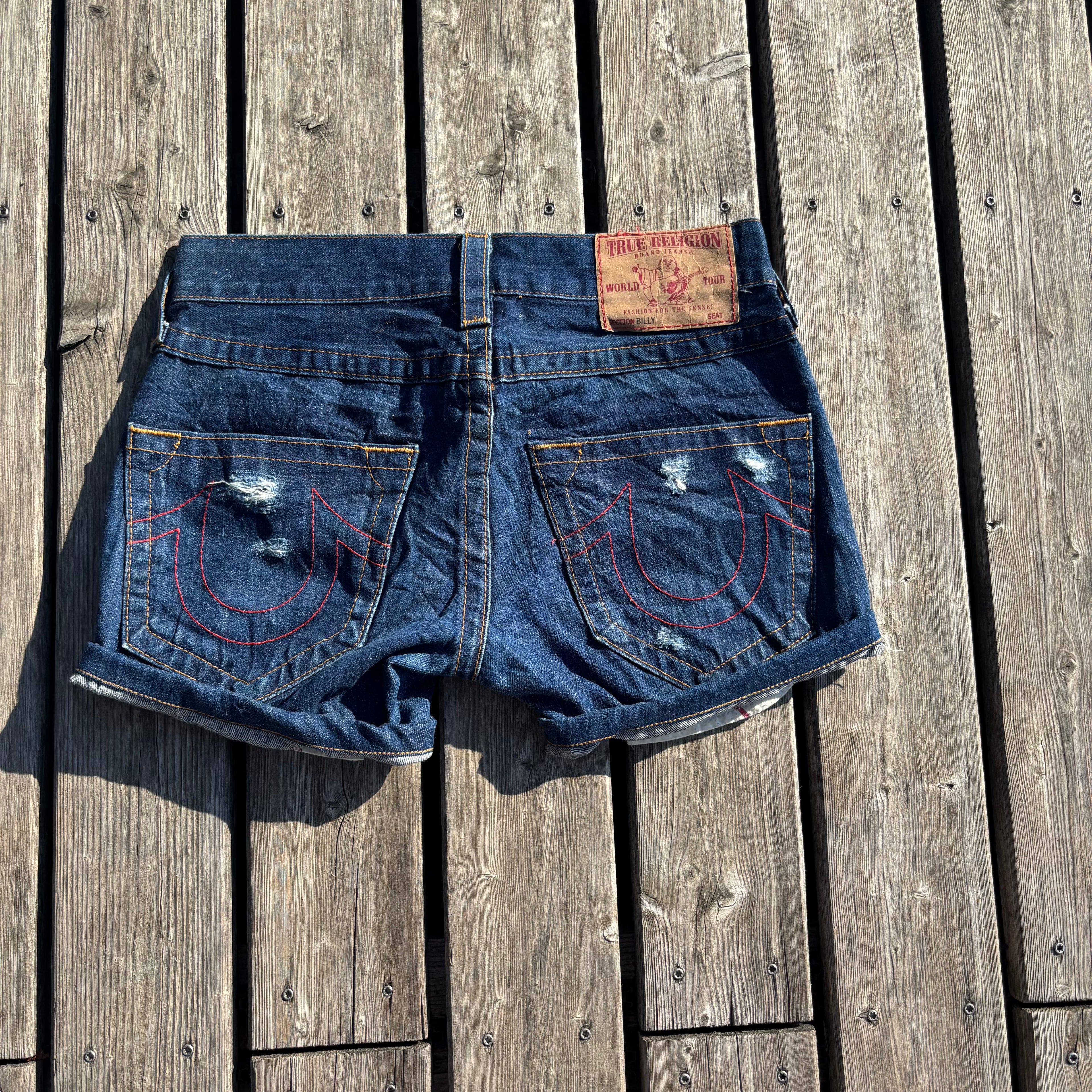 Süße True Religion Shorts / Hotpants für Frauen /M 00s 90s vintage baddie S75