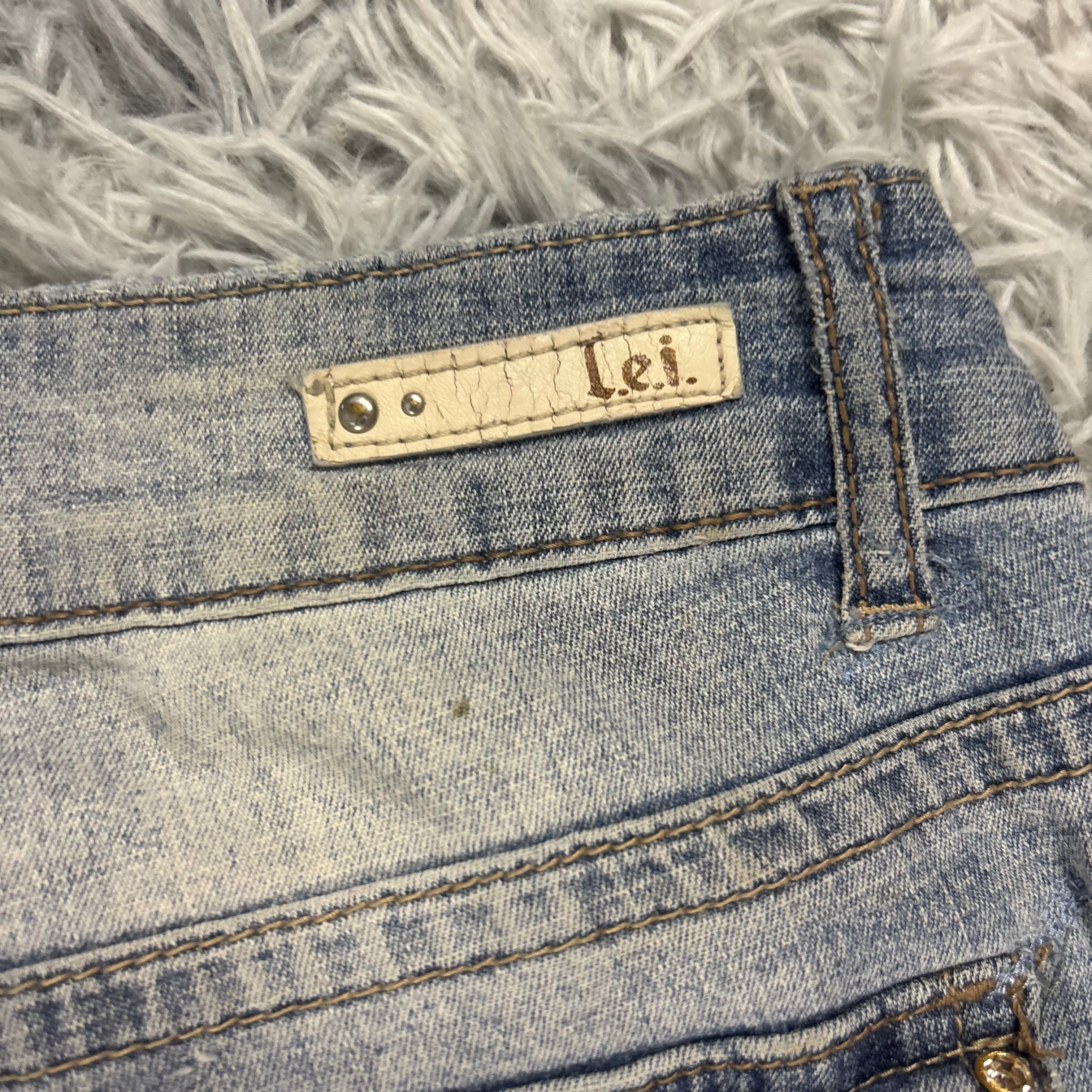 Süße Y2K Lowwaist Bootcut Jeans mit tollen Backprint /90s 00s baddie vintage (L-XL) S19