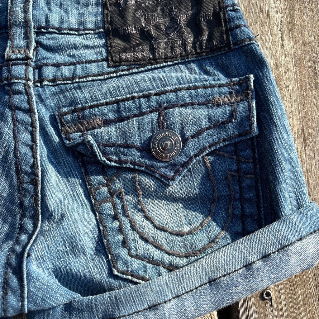 Süße True Religion Shorts / Hotpants women vintage 00s 90s (XXS-XS) S57