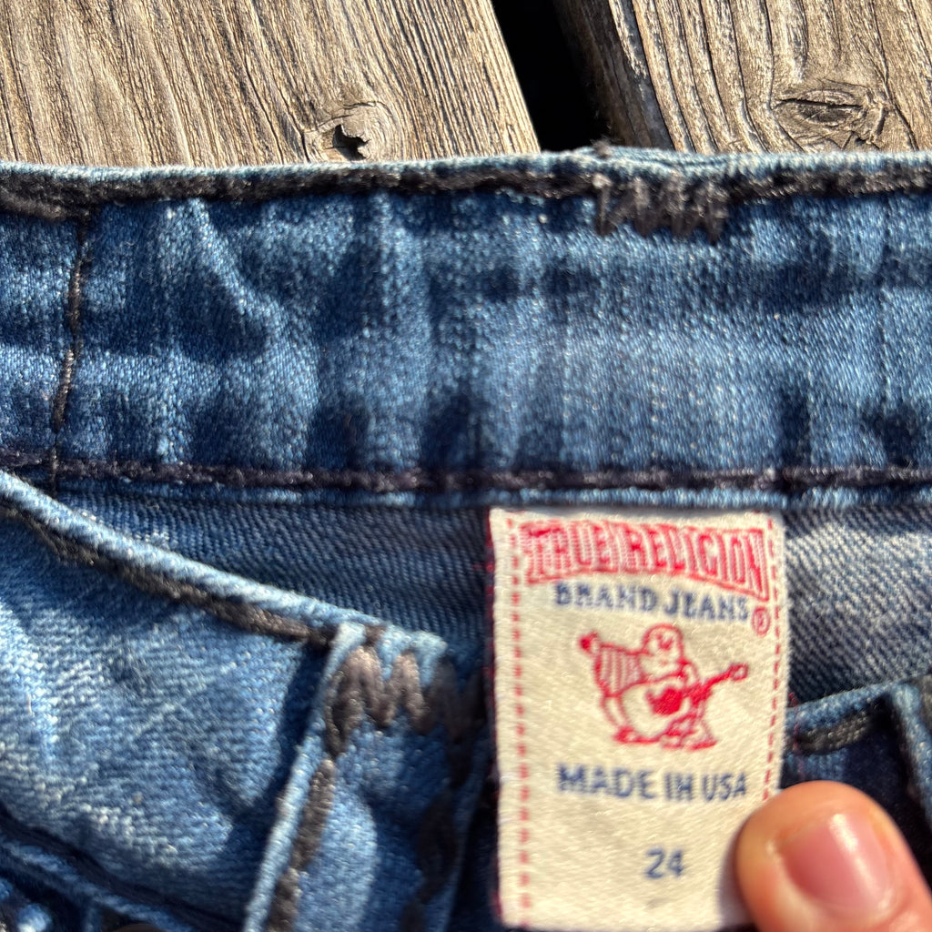 Süße True Religion Shorts / Hotpants women vintage 00s 90s (XXS-XS) S57