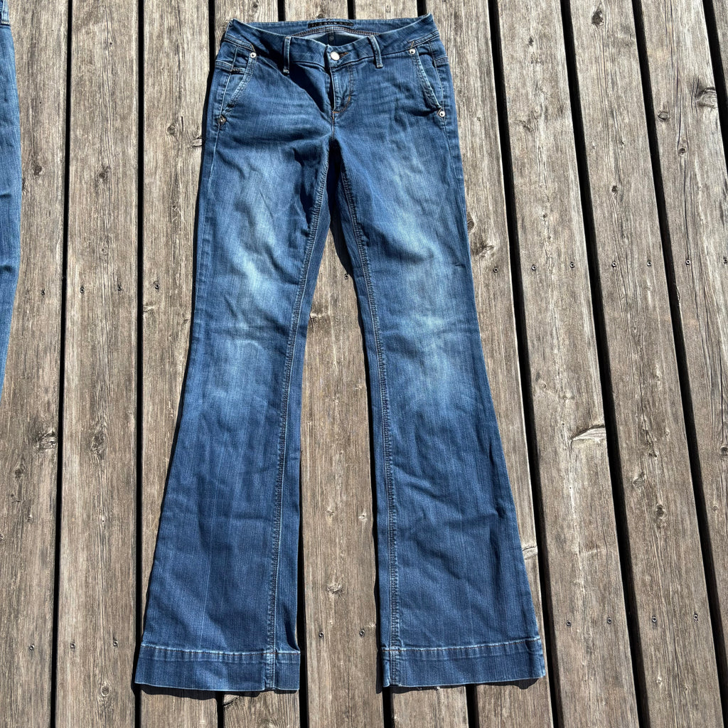 Süße Y2K Jeans mit backprint /streetwear women 00s 90s vintage baddie (XS-S) S41