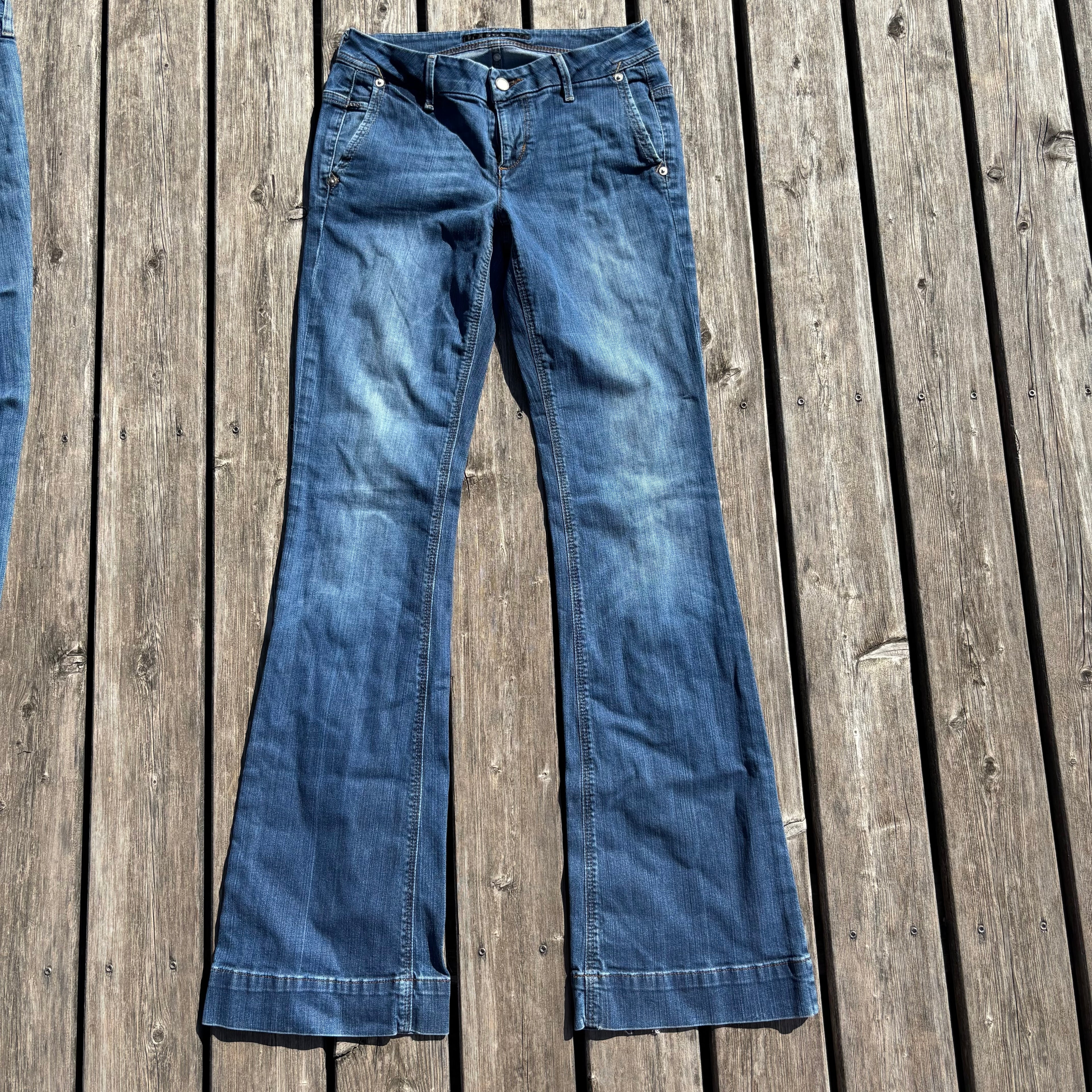 Süße Y2K Jeans mit backprint /streetwear women 00s 90s vintage baddie (XS-S) S41