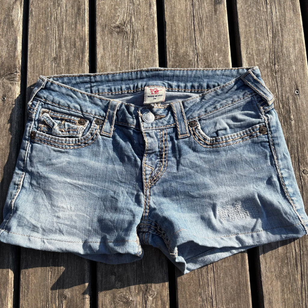 True Religion shorts/ hotpants 00s 90s vintage baddie S52(S)