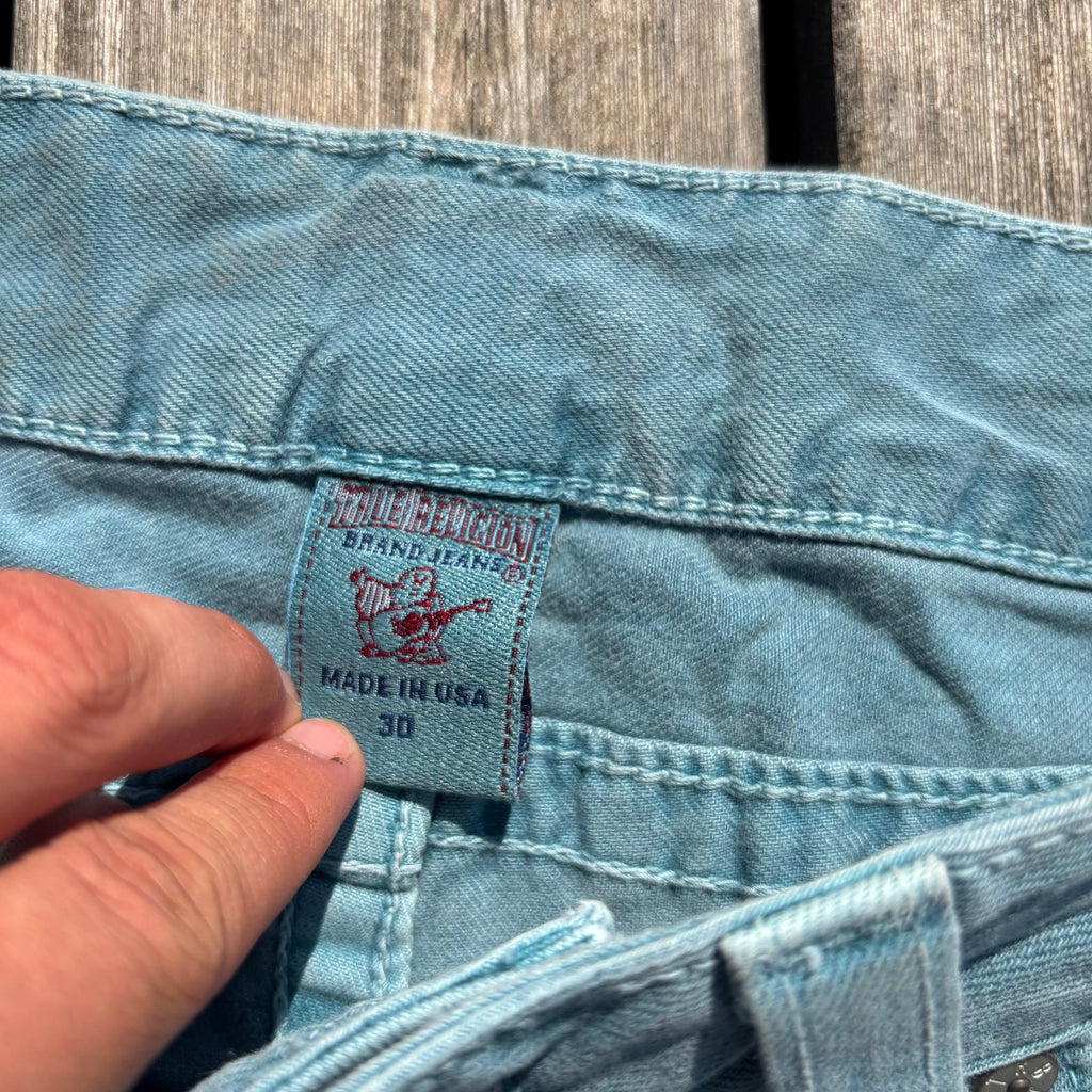 Süße True Religion Shorts/ Hotpants für Frauen /90s 00s streetwear vintage baddie (M-L) S110