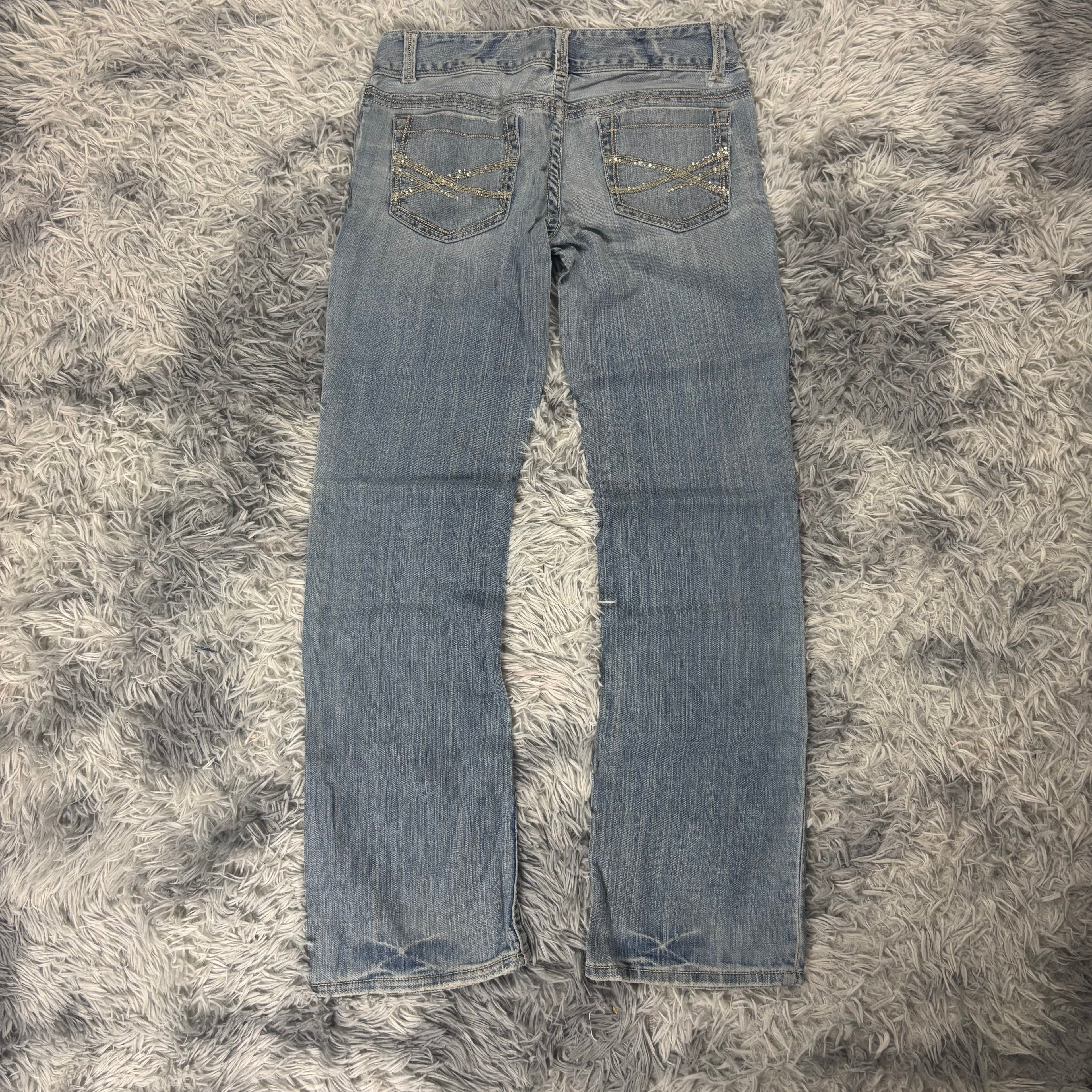Süße Y2K Vintage women Jeans lowwaist Bootcut 00s 90s style M (S14)