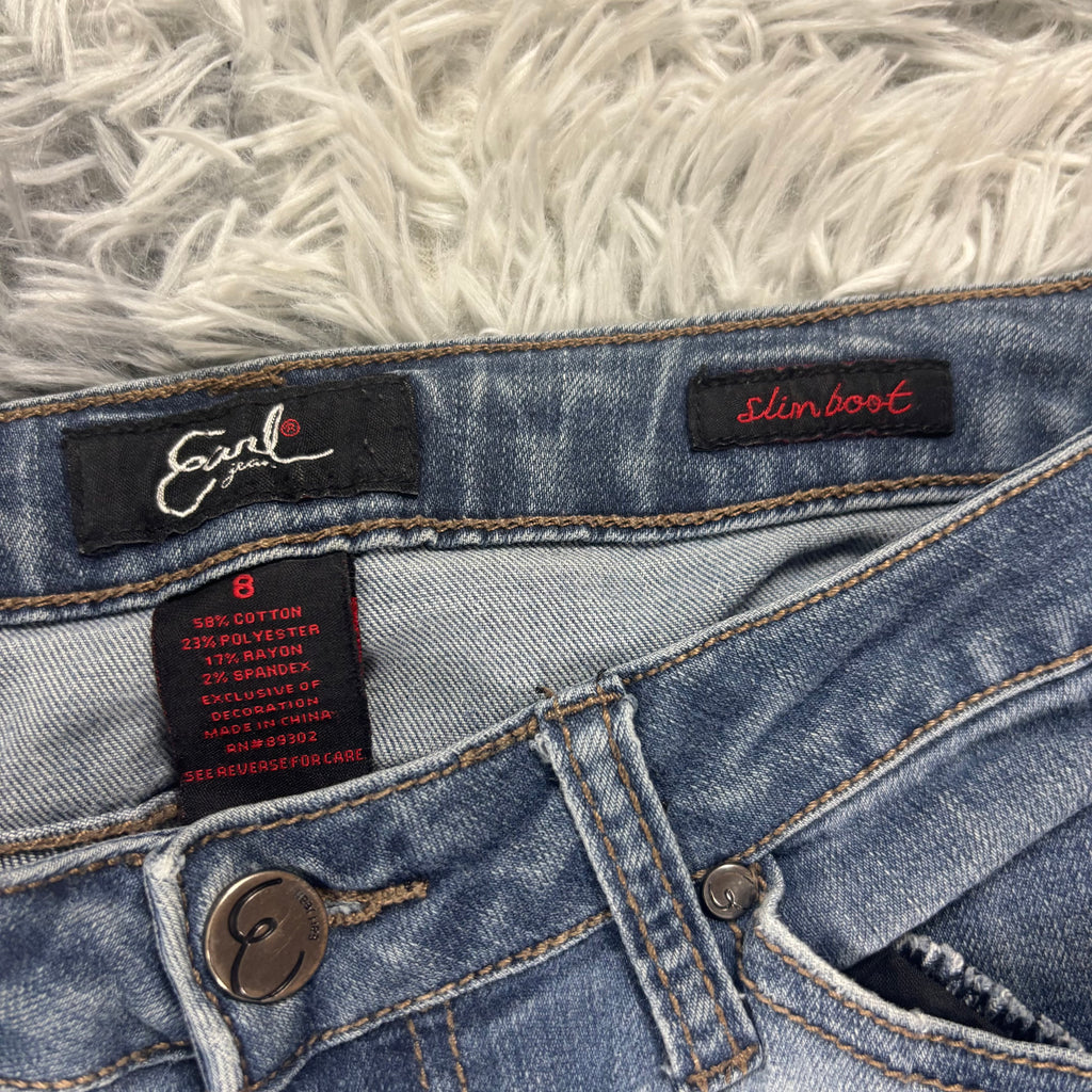 Süße Y2K Bootcut Lowwaist Jeans mit tollen Backprint vintage 00s 90s (S) S15
