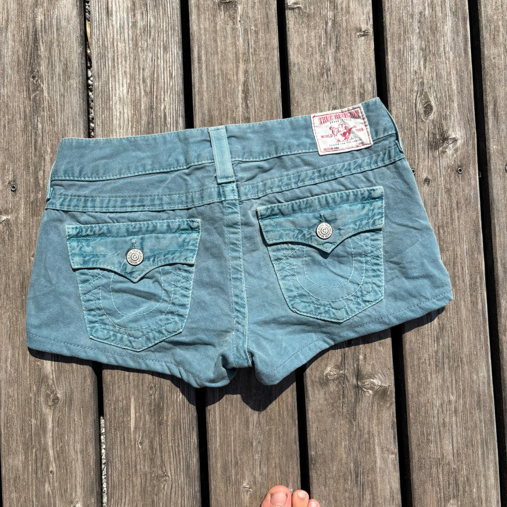 Süße True Religion Shorts/ Hotpants für Frauen /90s 00s streetwear vintage baddie (M-L) S110