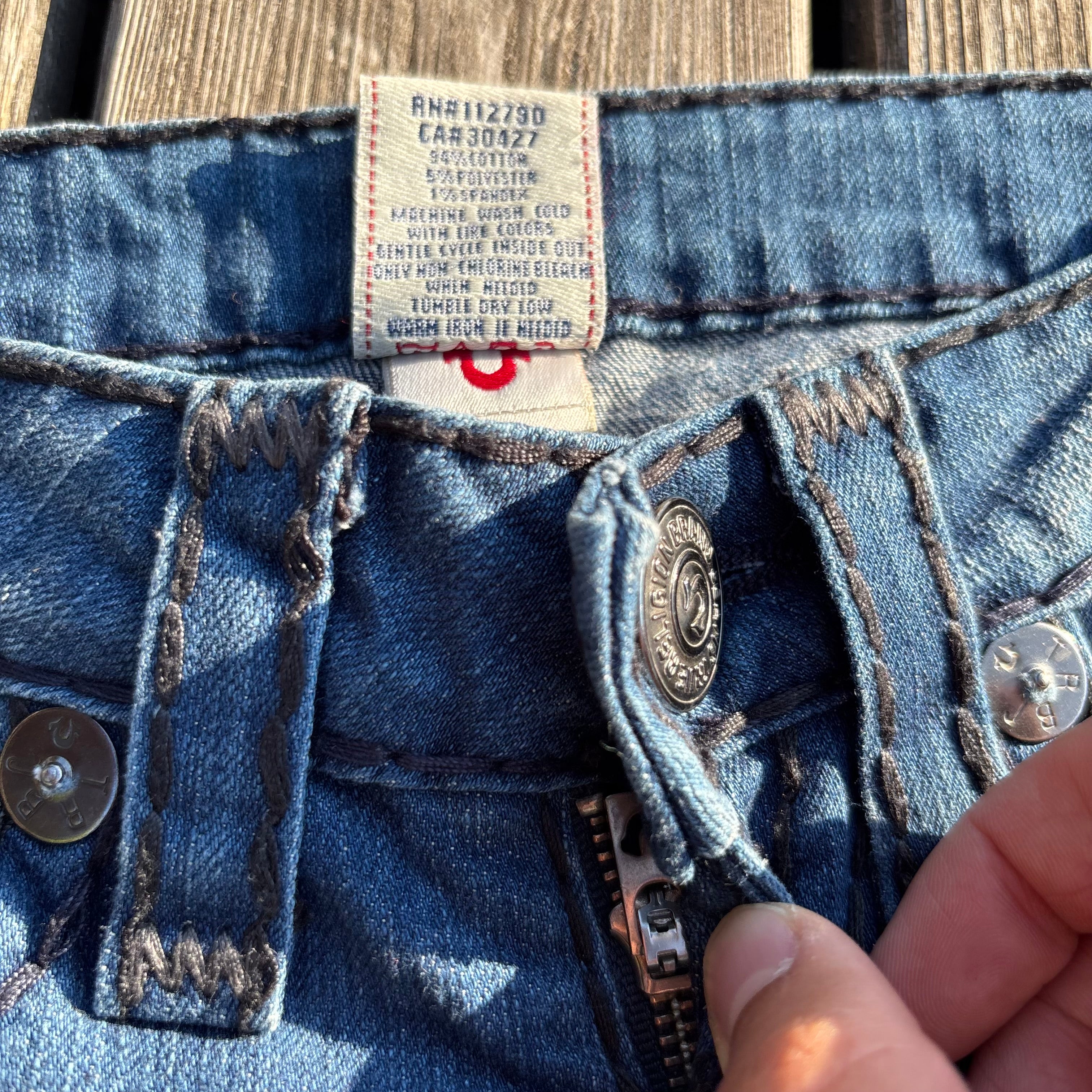Süße True Religion Shorts / Hotpants women vintage 00s 90s (XXS-XS) S57