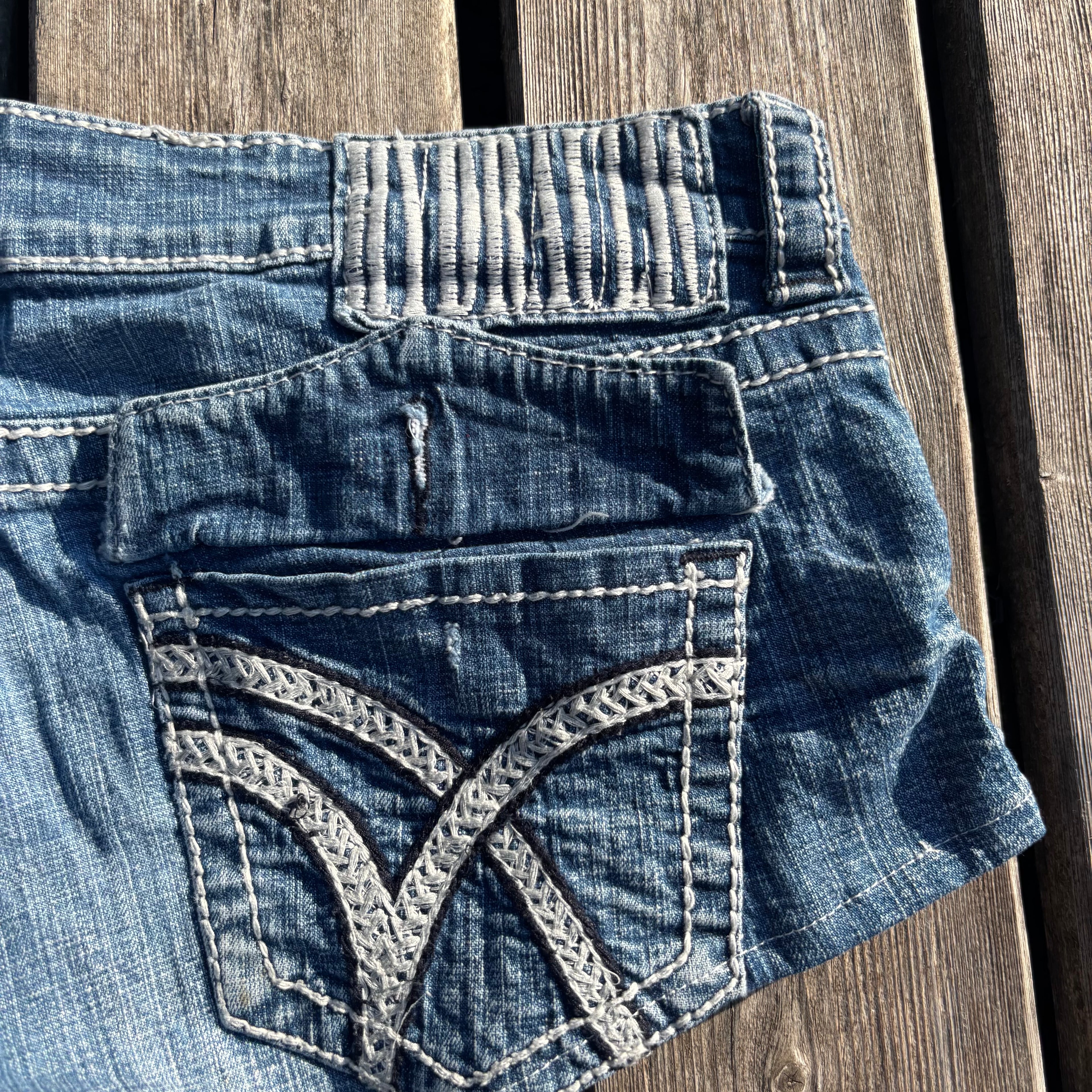 Hydraulic Shorts /hotpants mit backprint 90s 00s vintage baddie (L) S49