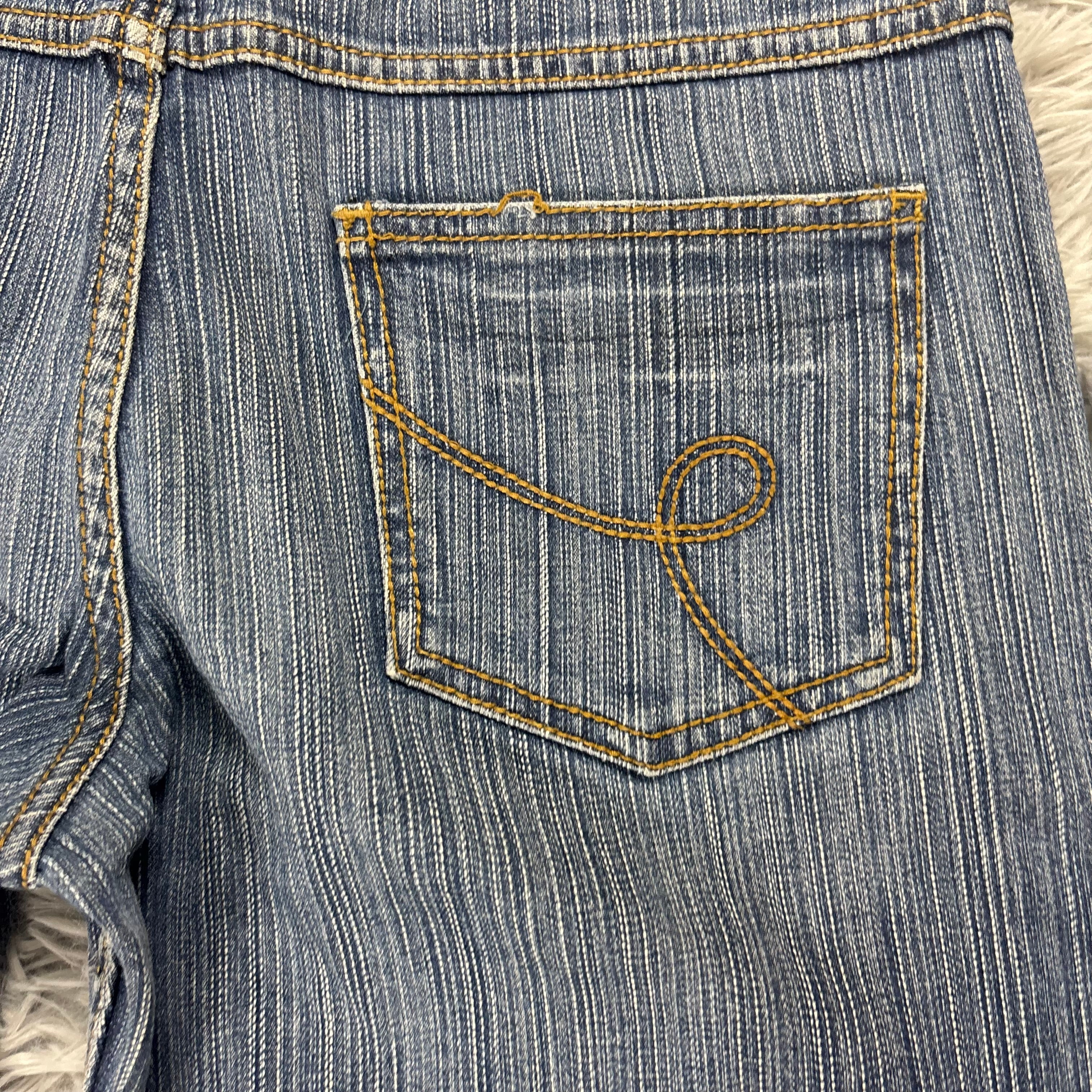 Süße Y2K Bootcut Lowwaist Jeans mit backprint /women 00s 90s vintage  S17 (M-L)