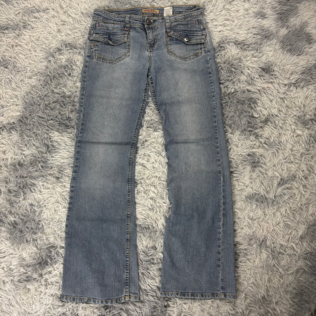 Süße Lowwaist Bootcut Jeans mit Backprint /vintage 00s 90s (M) S16