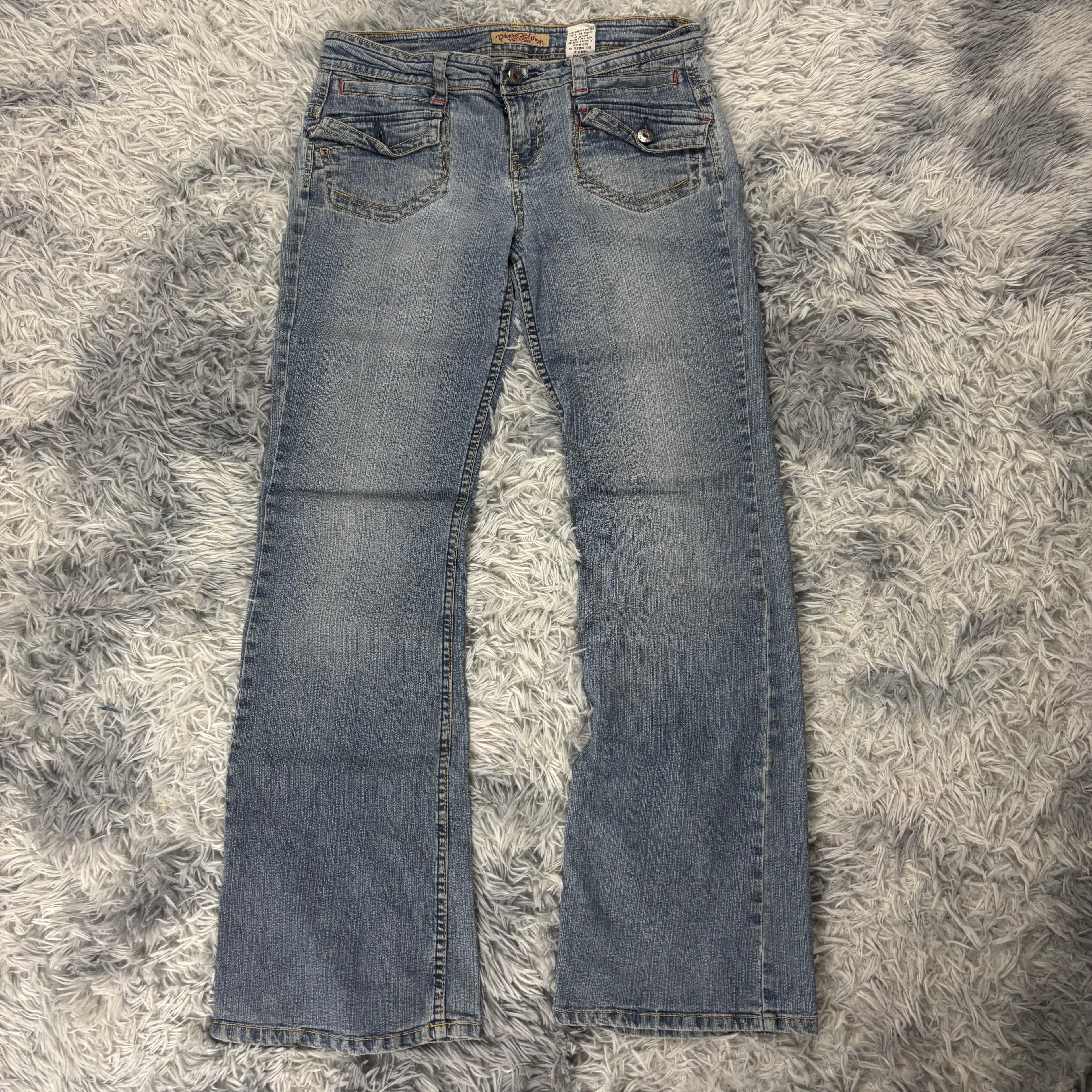 Süße Lowwaist Bootcut Jeans mit Backprint /vintage 00s 90s (M) S16