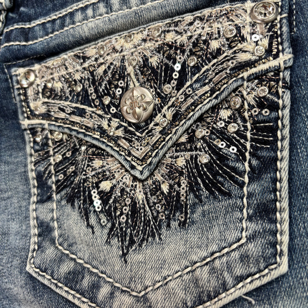 Miss me Shorts / Hotpants mit  besonderem Backprint