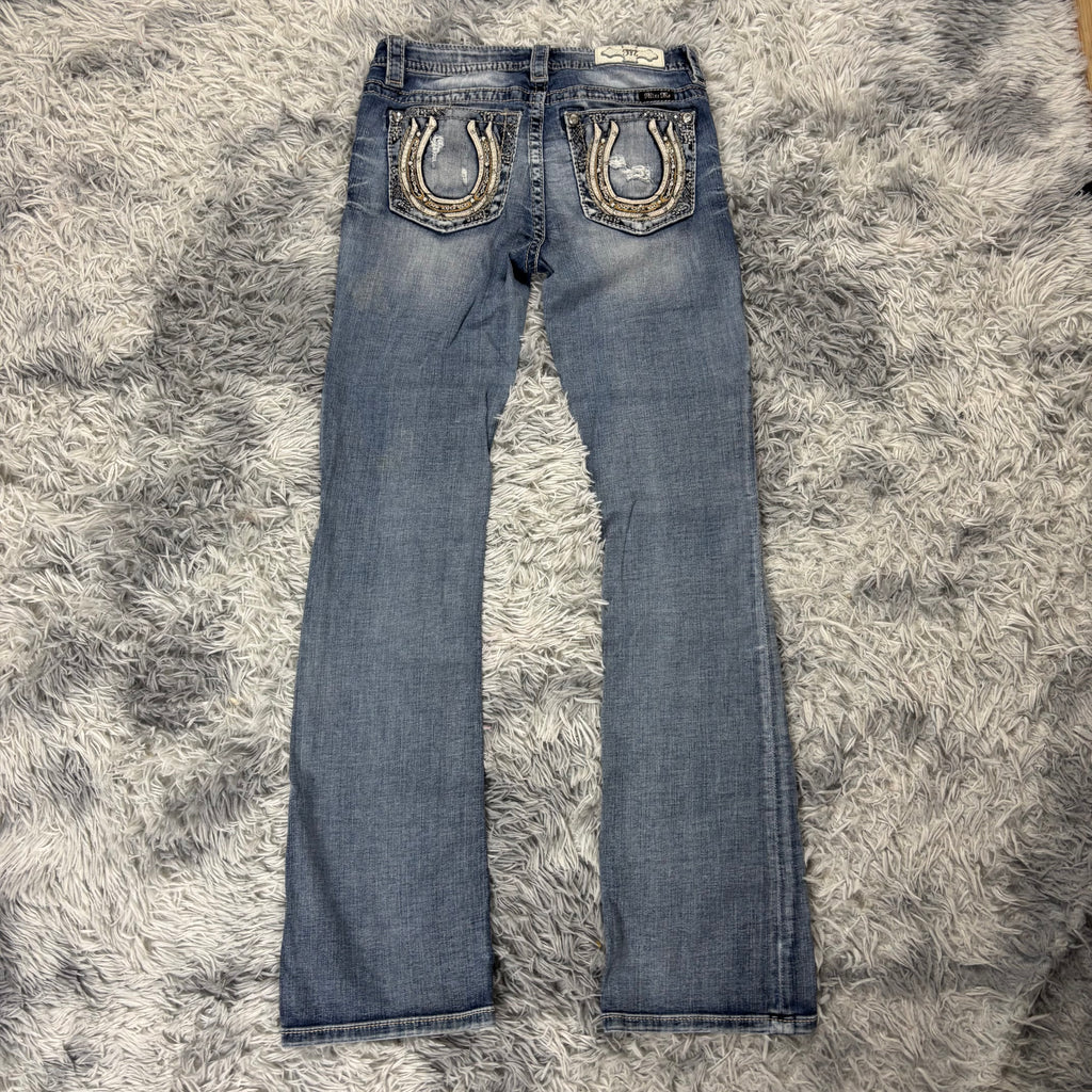 Süße Miss Me Jeans mit Hufeisen Backprint /women vintage 00s 90s style S-M (28) S9