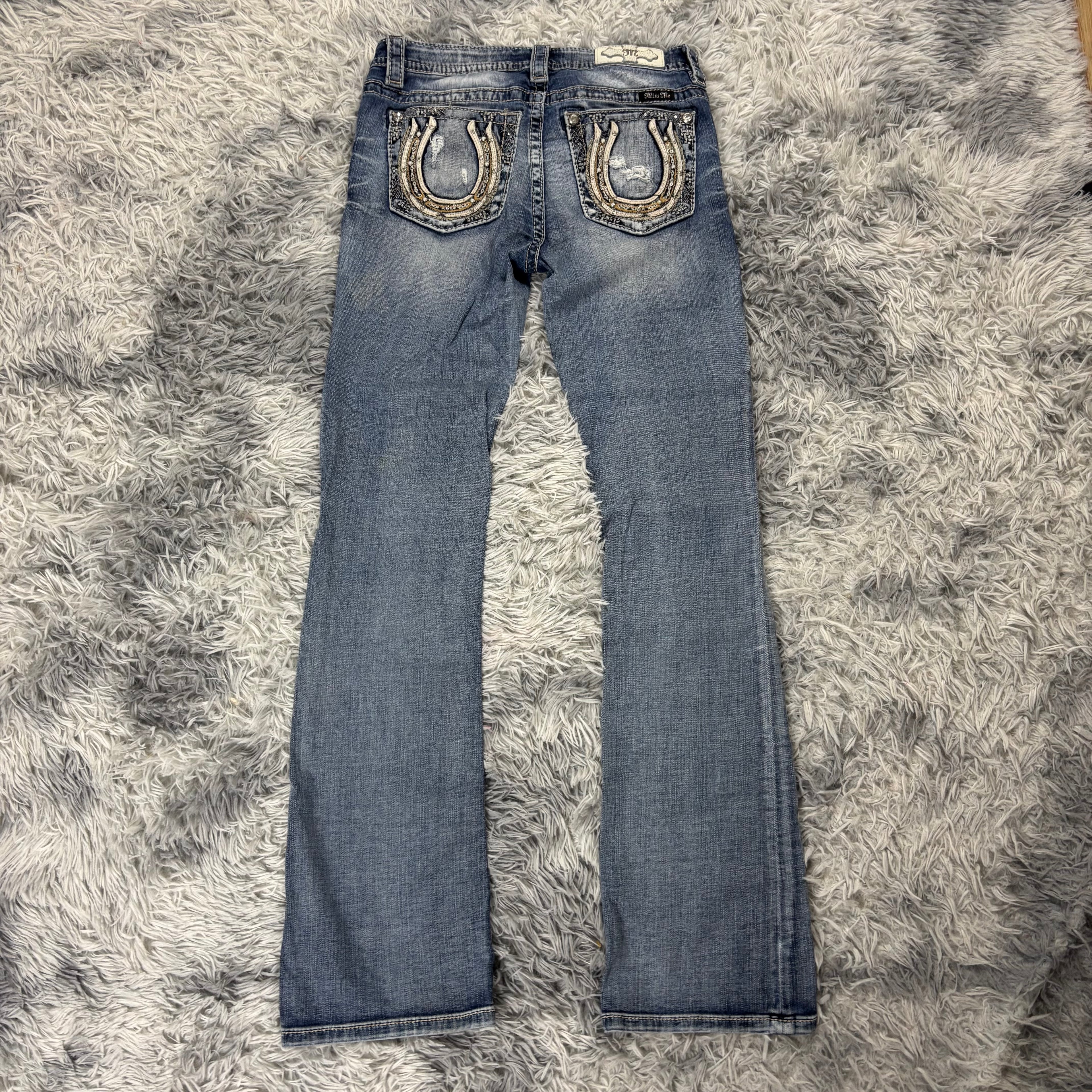 Süße Miss Me Jeans mit Hufeisen Backprint /women vintage 00s 90s style S-M (28) S9
