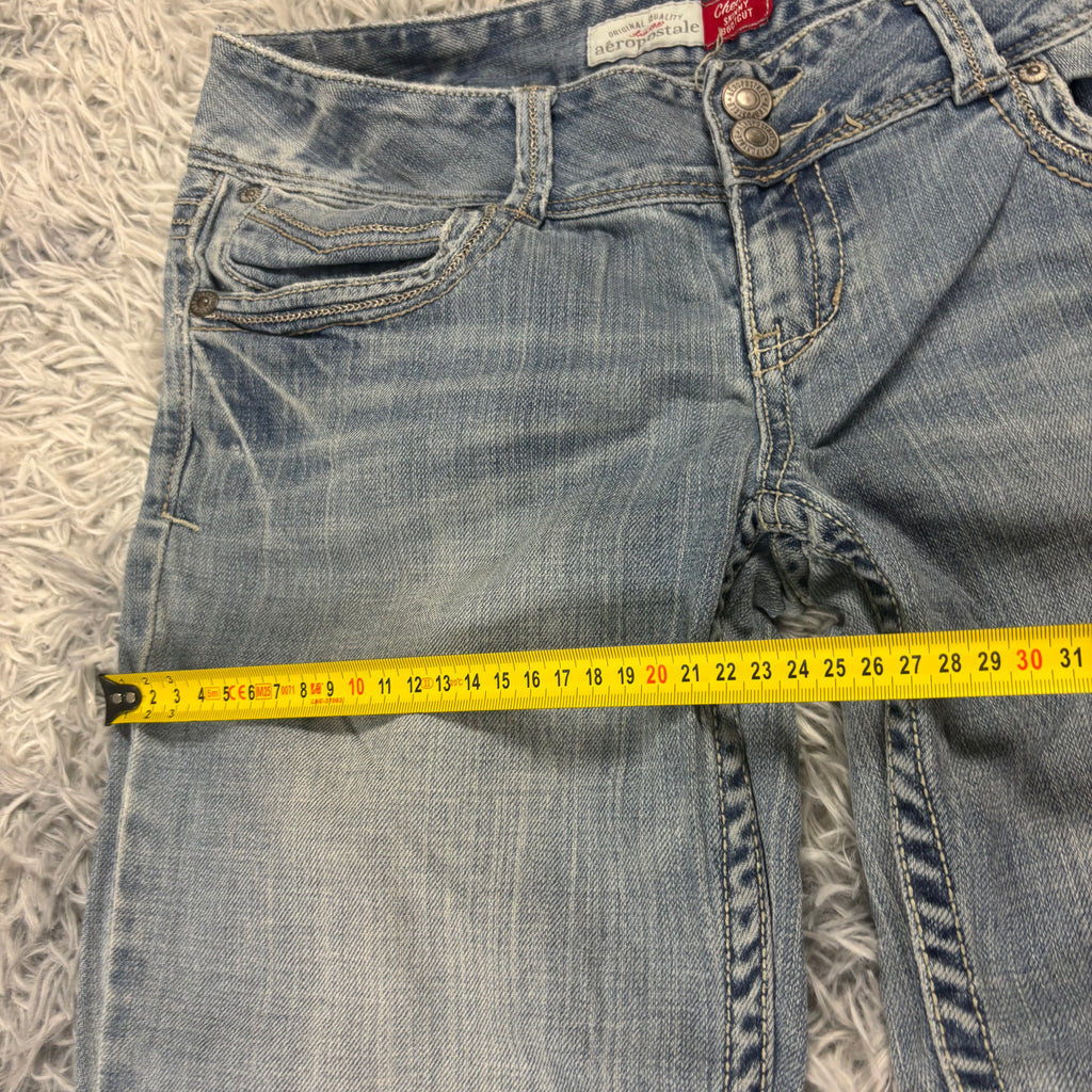 Süße Y2K Vintage women Jeans lowwaist Bootcut 00s 90s style M (S14)