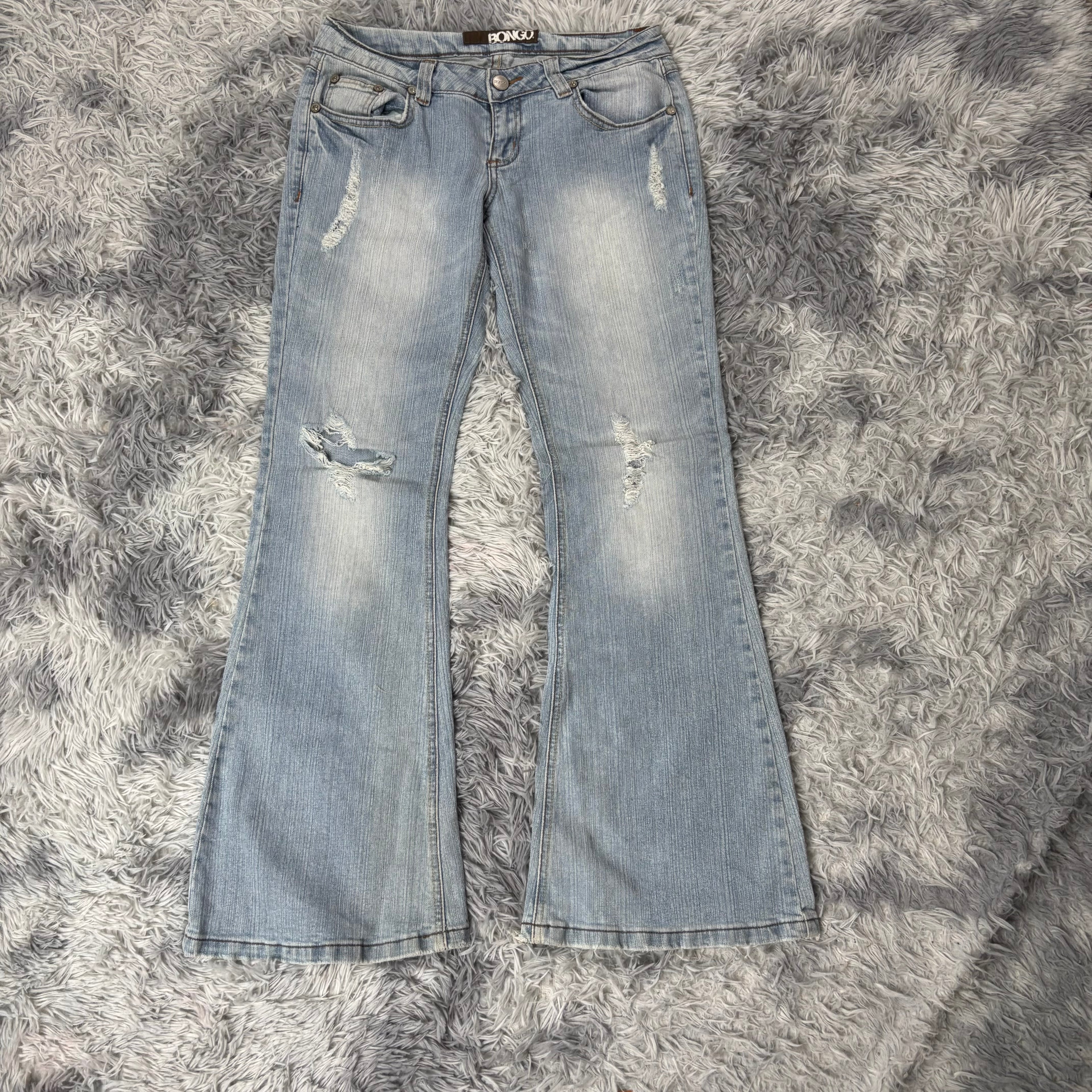 Süße Y2K Vintage Bootcut Lowwaist Jeans /streetwear women 00s 90s S13 (M)