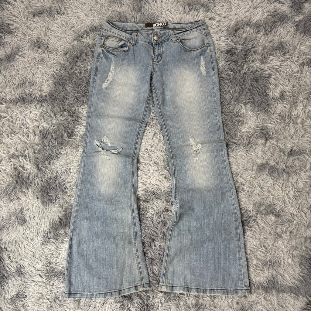Süße Y2K Vintage Bootcut Lowwaist Jeans /streetwear women 00s 90s S13 (M)