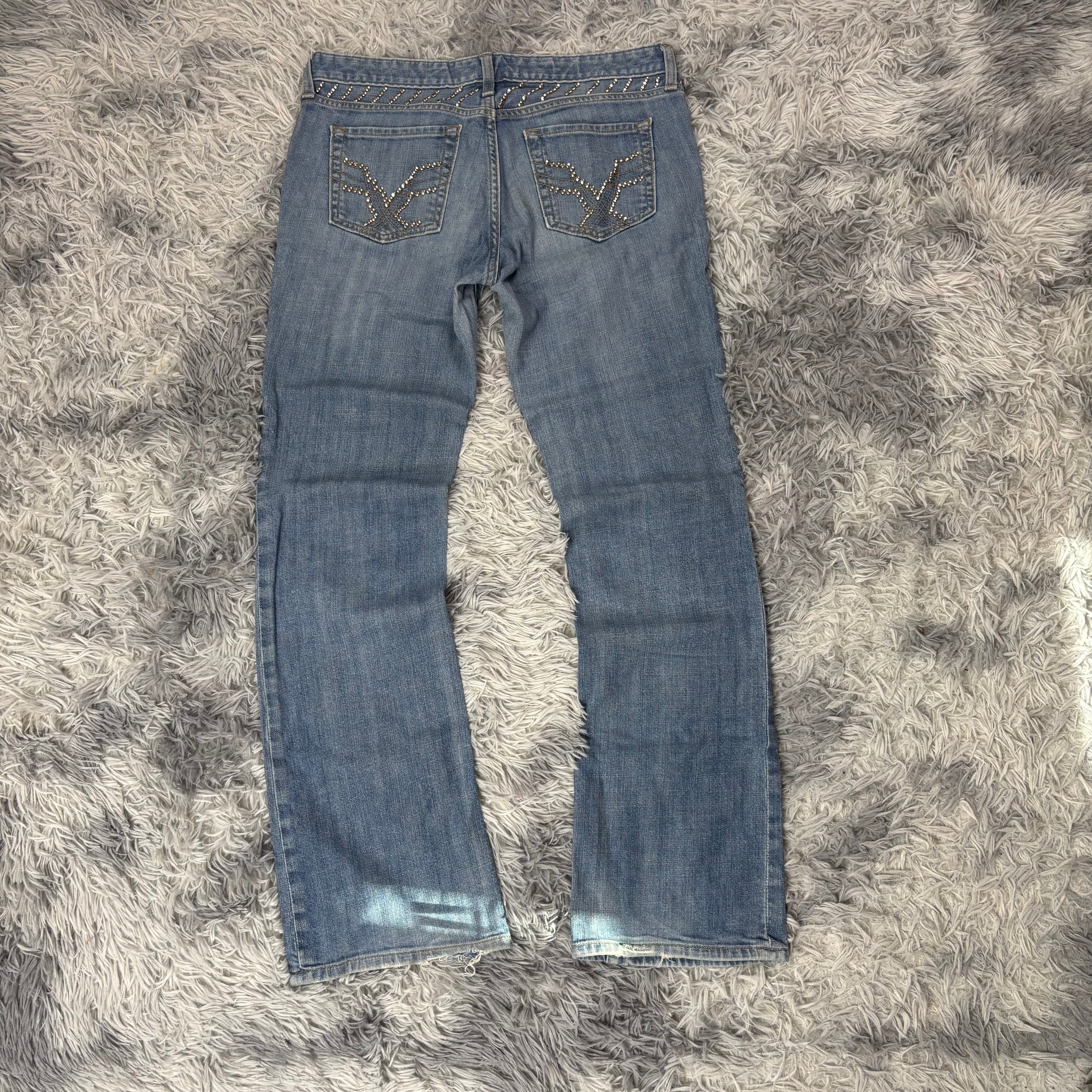 Lowwaist Bootcut Jeans (L)/vintage women streetwear flared 00s 90s (S1)