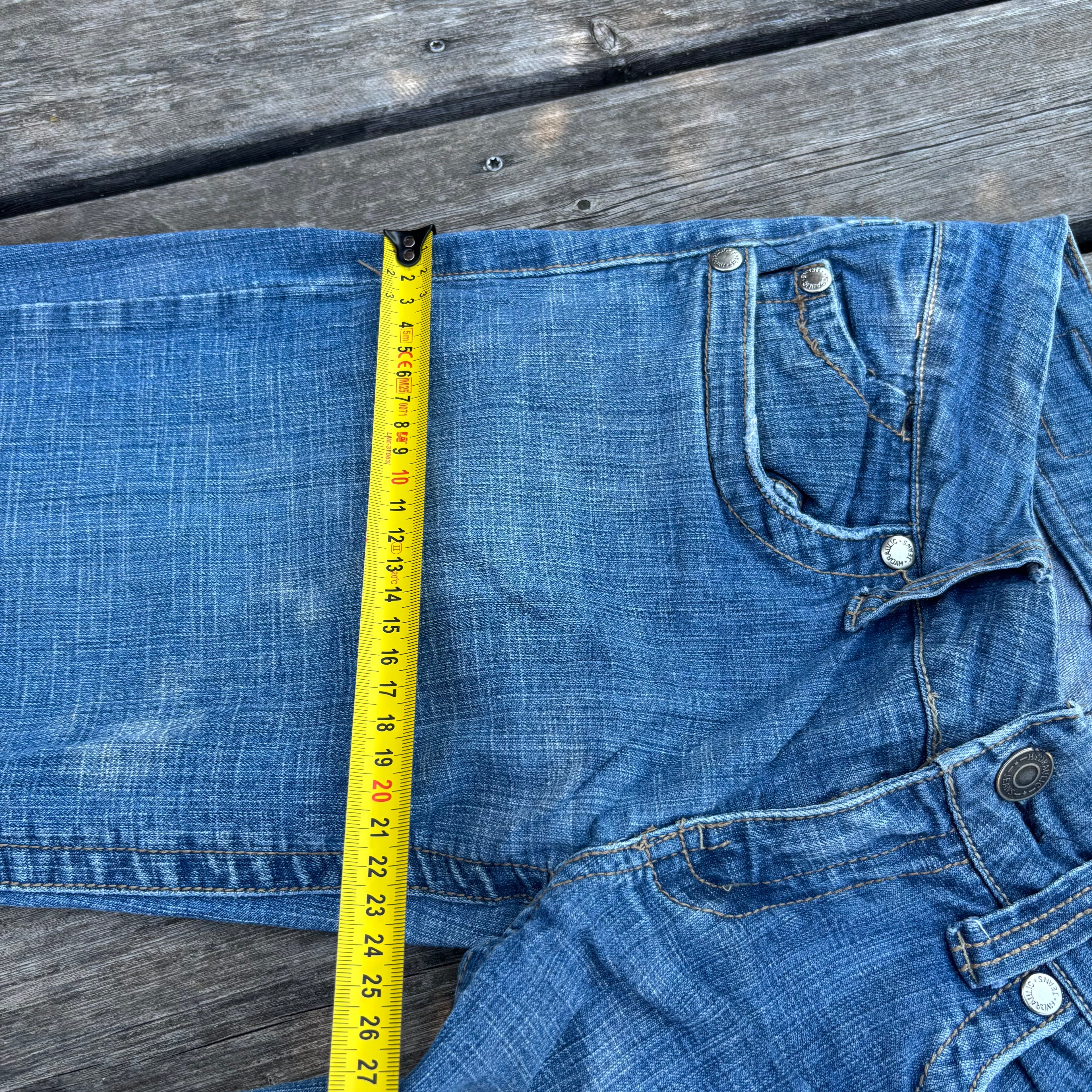 Süße Y2K Lowwaist Bootcut Jeans mit tollen Backprint /women 00s 90s vintage baddie S93 XS