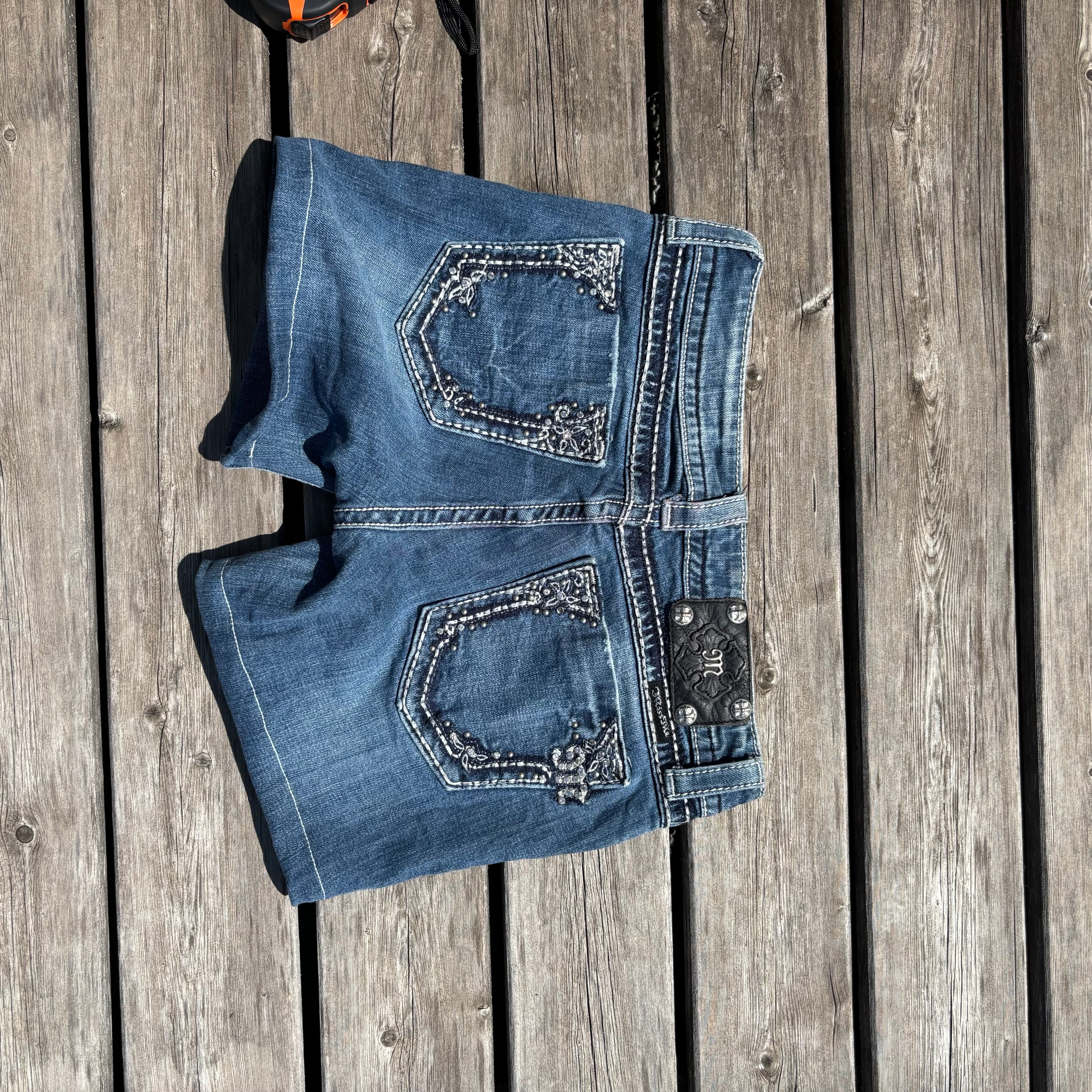 Süße Miss Me Shorts / Hotpants mit tollen Backprint für Frauen 00s 90s vintage baddie S 96 (S)