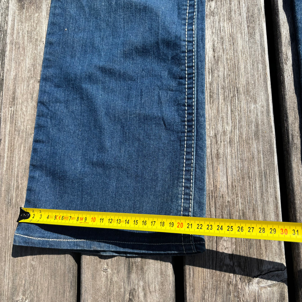 Süße Y2K Jeans mit tollen Backprint mit tollen Backprint /streetwear 00s 90s baddie /L (S36)