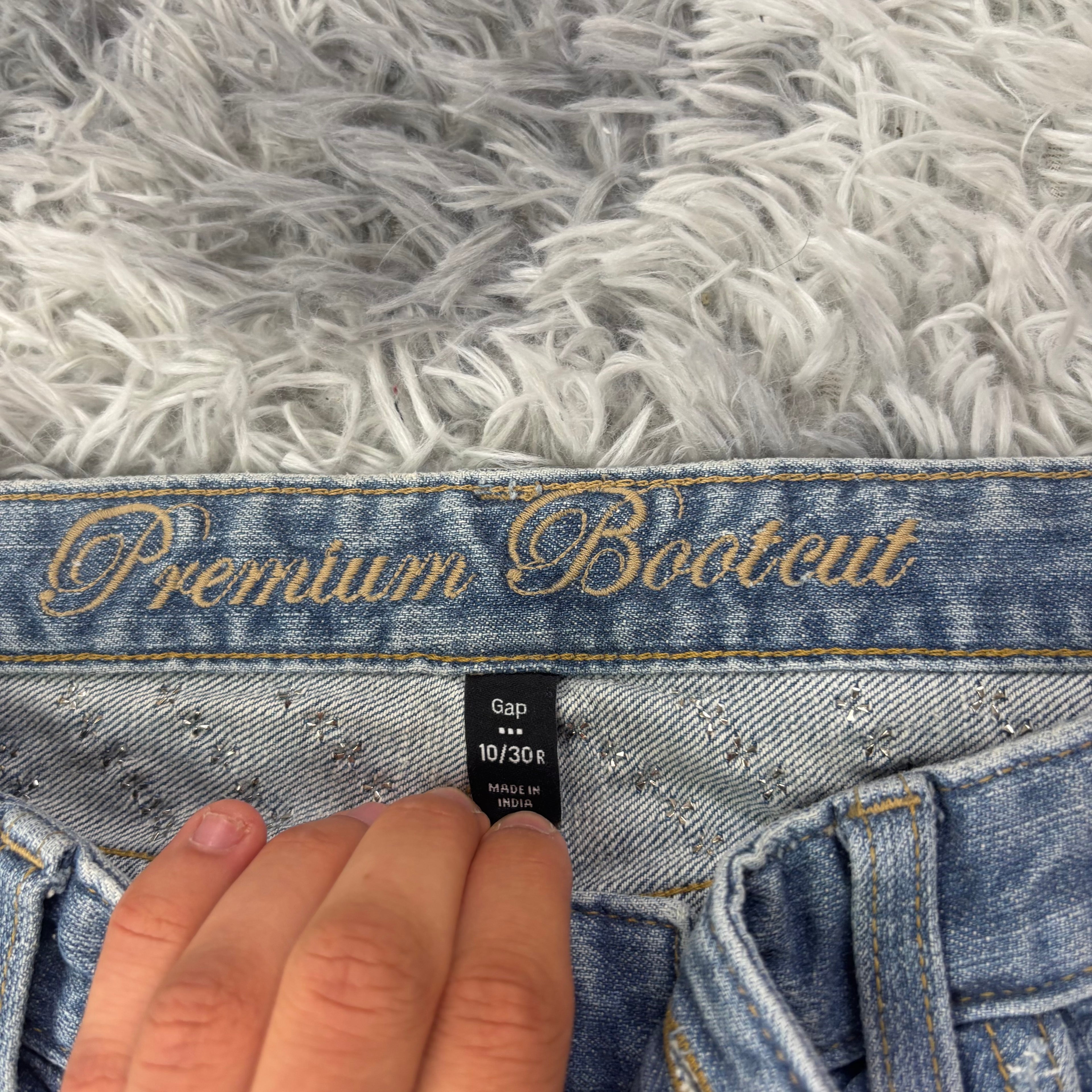 Lowwaist Bootcut Jeans (L)/vintage women streetwear flared 00s 90s (S1)