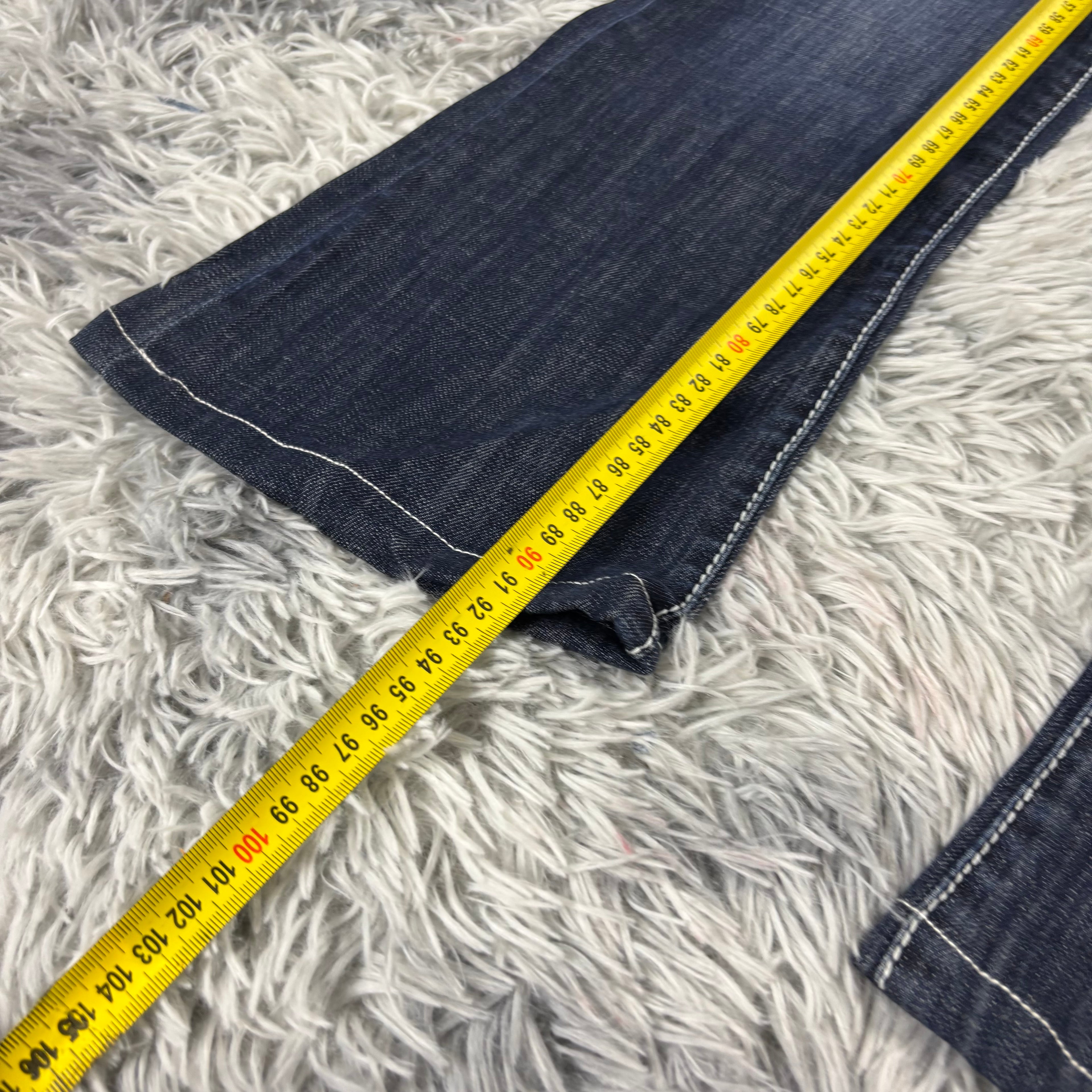 Y2K Lowwaist Bootcut Jeans mit Backprint /women 00s 90s vintage baddie (S-M) /S30