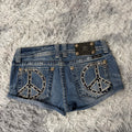 Süße Miss Me shorts /hotpants women vintage 00s 90s style S-M) S5
