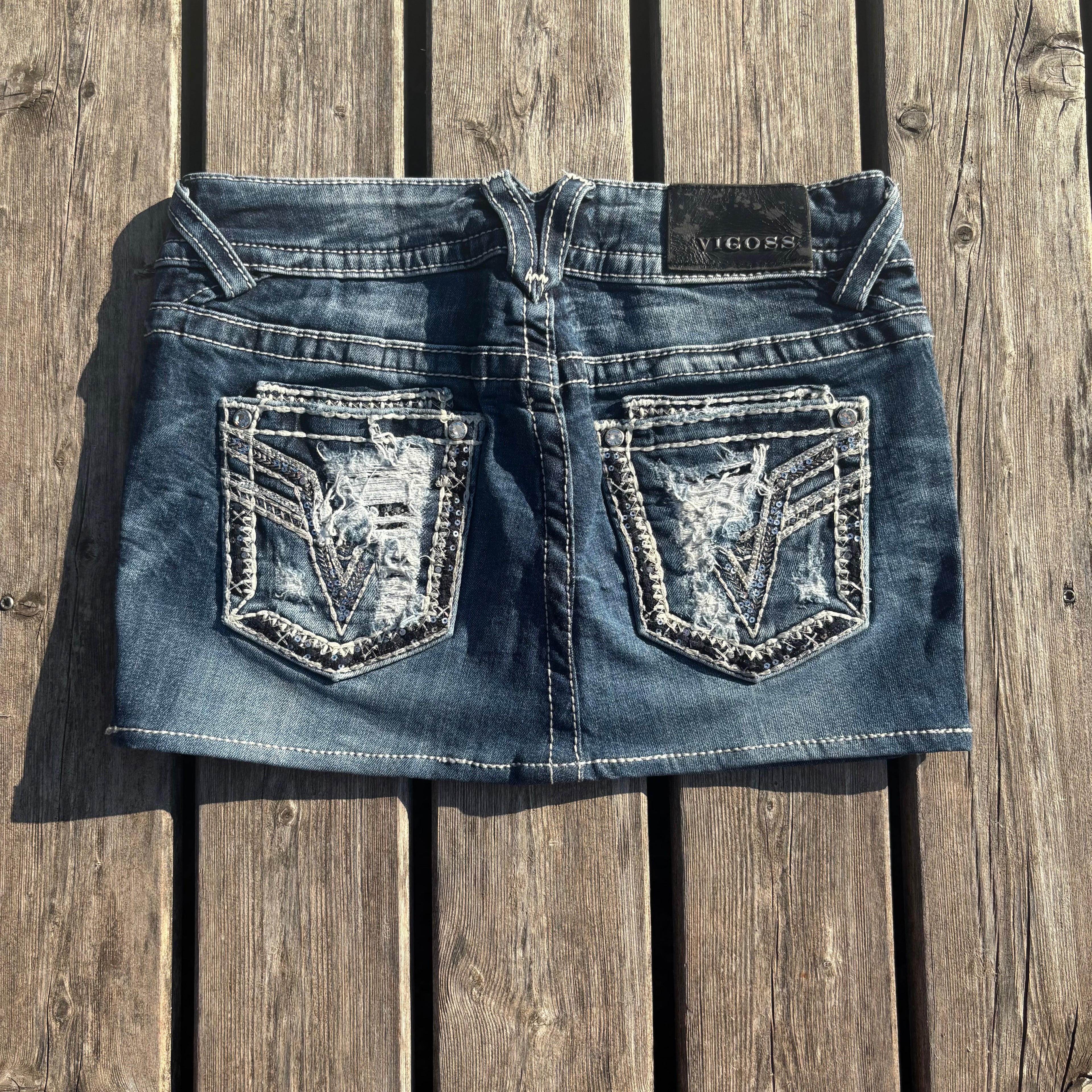 Süßer Y2K Rock mit Backprint für den Sommer /90s 00s vintage baddie (S-M) S87
