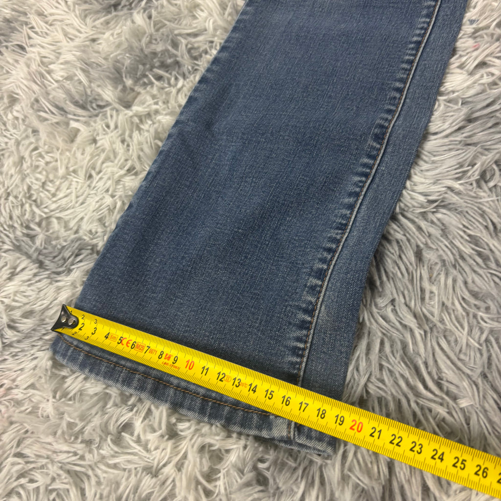 Süße Y2K Bootcut Lowwaist Jeans mit tollen Backprint vintage 00s 90s (S) S15