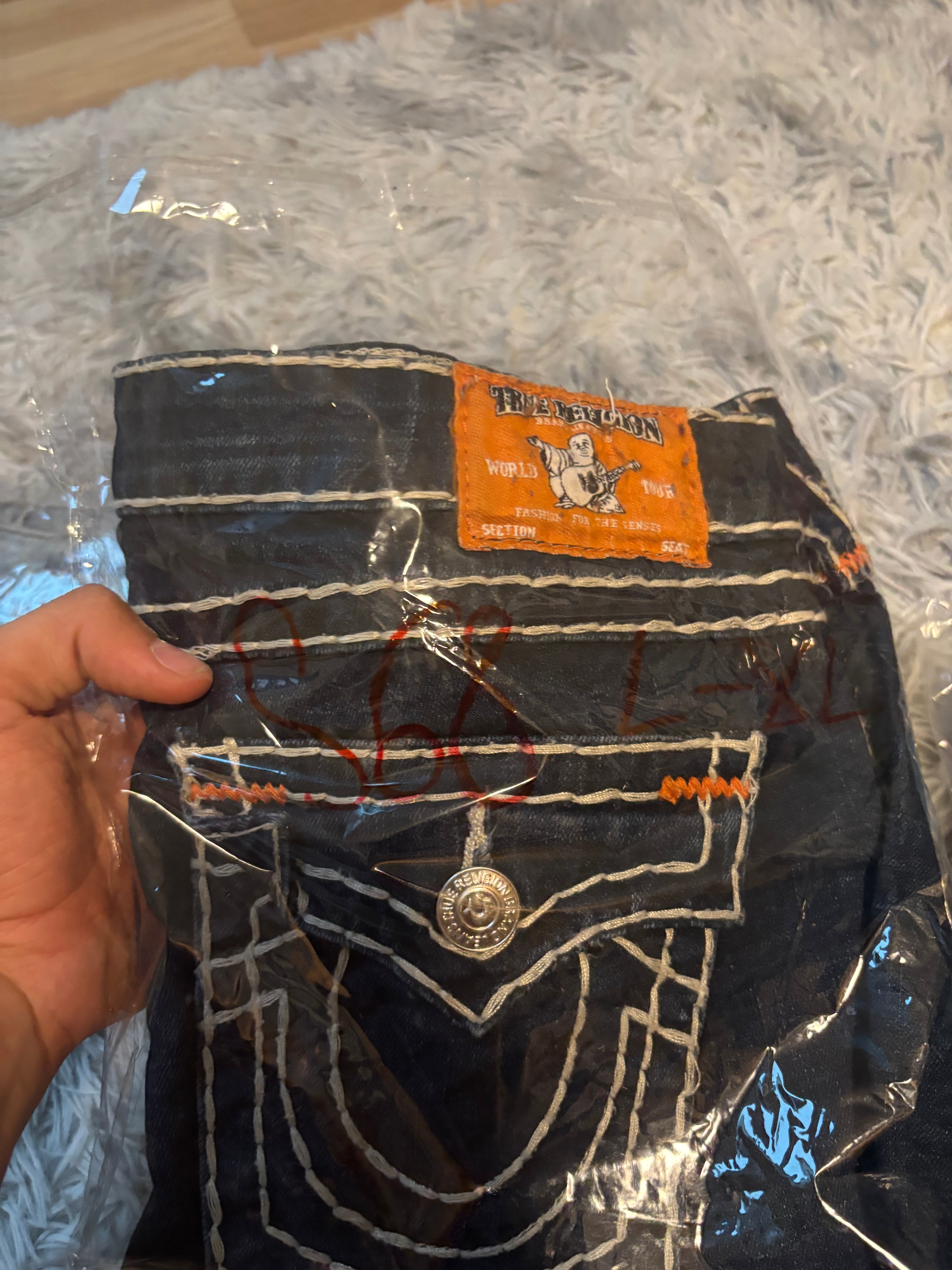Süße True Religion Shorts / Hotpants für Frauen /00s 90s vintage baddie (L-XL) S68