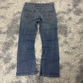 Süße Y2K Bootcut Lowwaist Jeans mit backprint /women 00s 90s vintage  S17 (M-L)