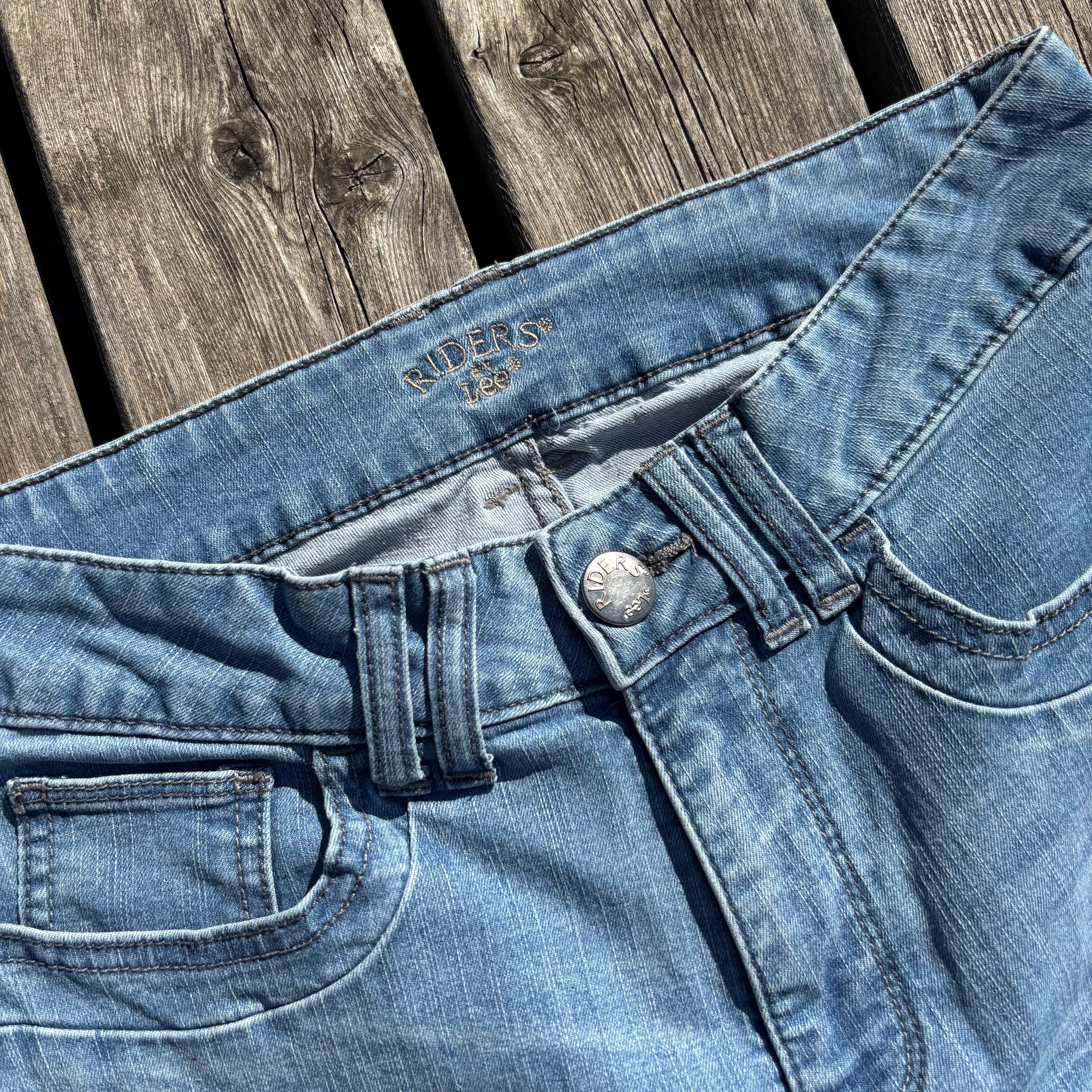 Süße Y2K Lowwaist Bootcut Jeans mit backprint /women 00s 90s vintage baddie (S) S43