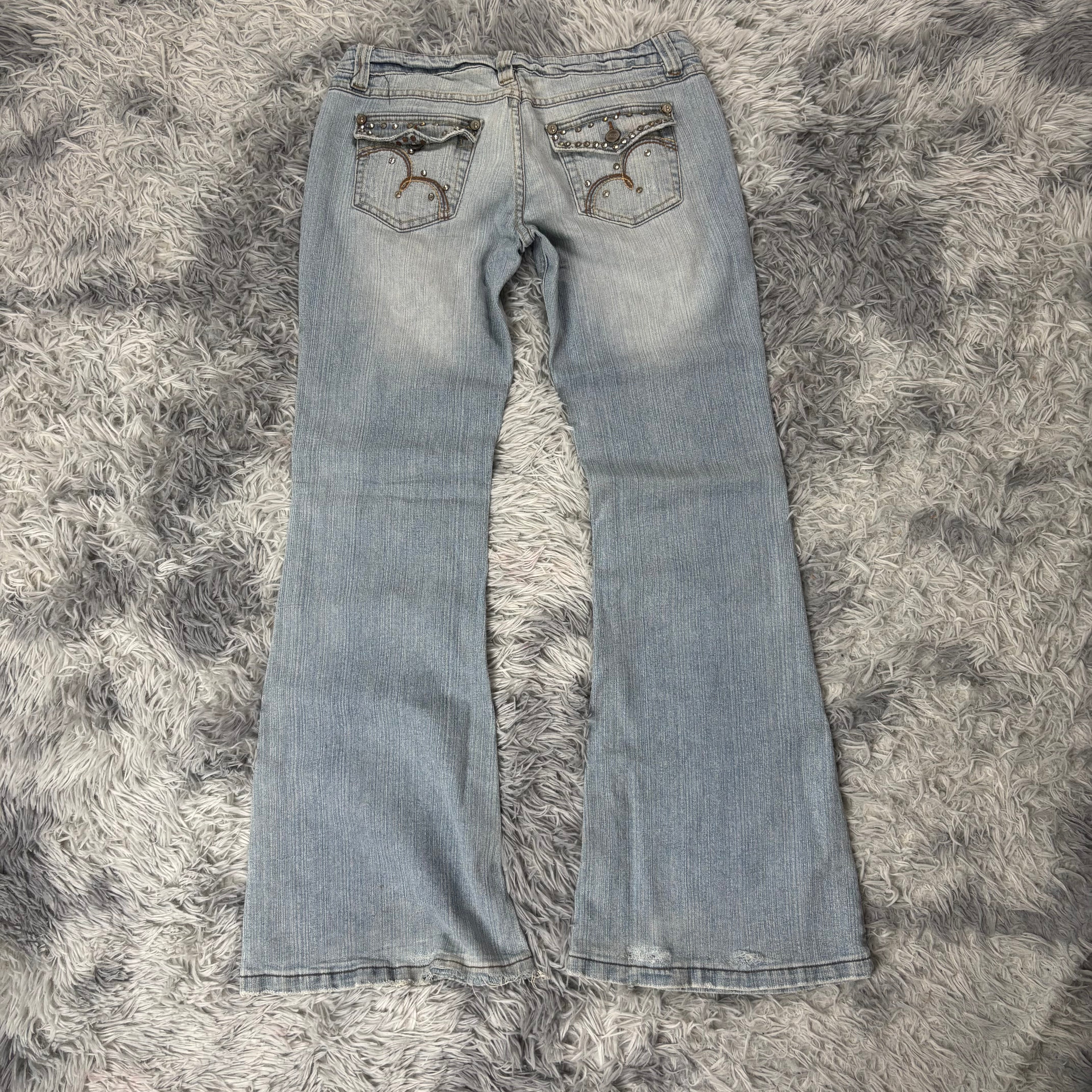 Süße Y2K Vintage Bootcut Lowwaist Jeans /streetwear women 00s 90s S13 (M)